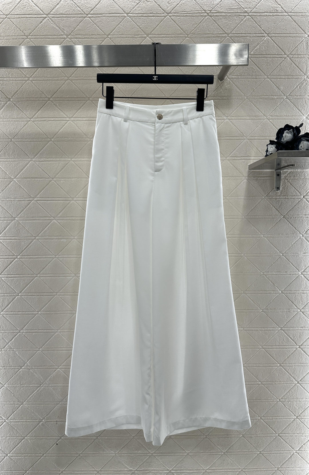 ♥Chane*♥2026新品上架 翻领上衣压褶阔腿裤套装定制YB进口亚麻材质，肌理明显，穿搭舒适，披肩短