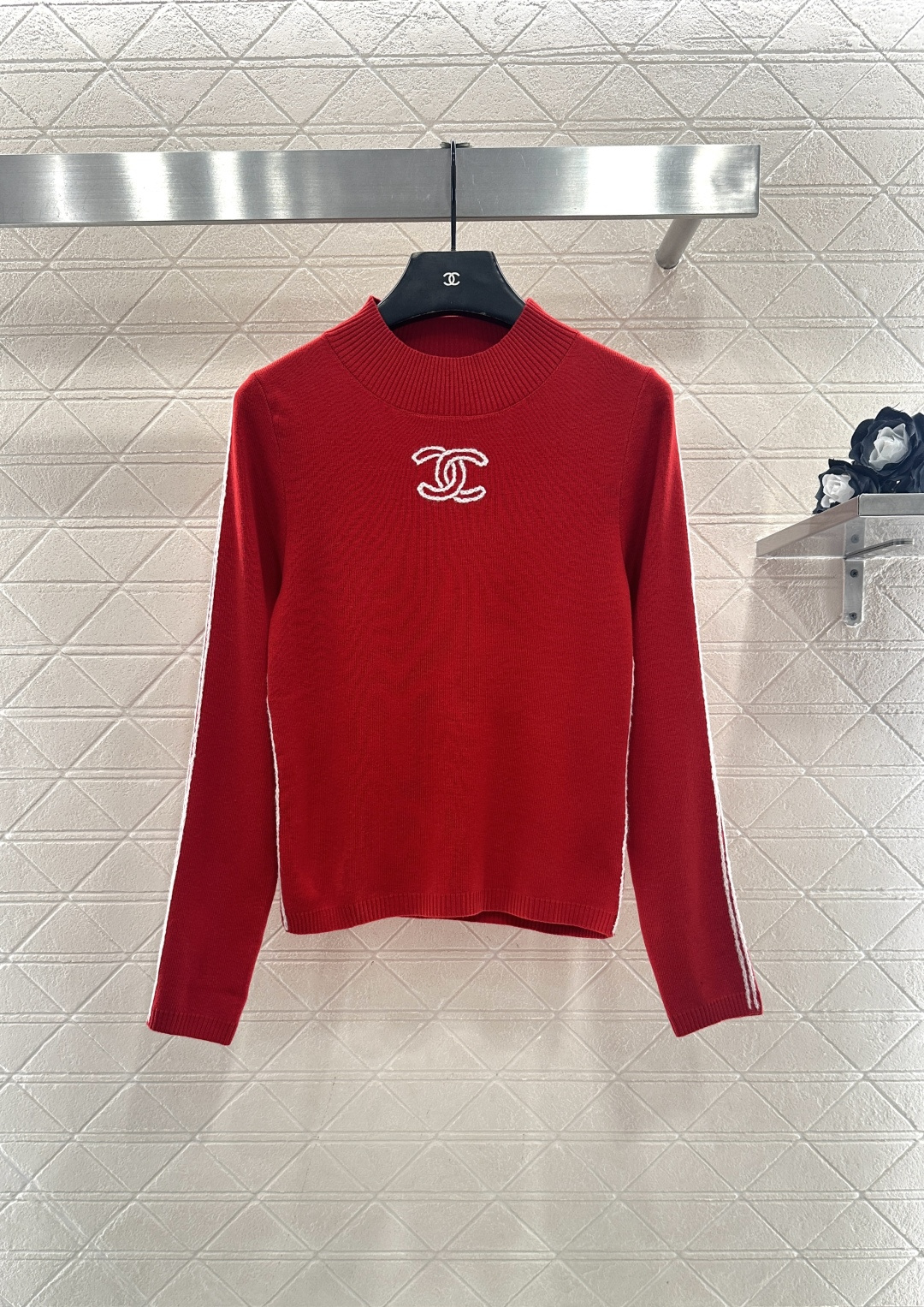 ♥Chane*♥2025新品上架 立领针织打底25coco滑雪🎿系列#定制YB羊毛纱线织造，质感细腻，穿