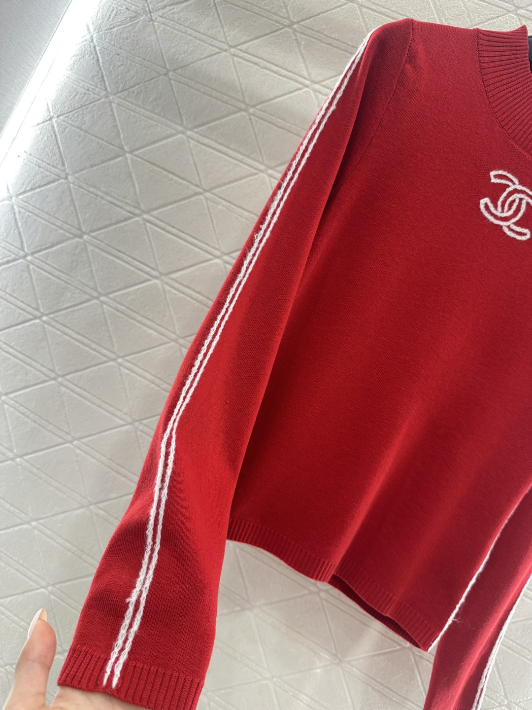 ♥Chane*♥2025新品上架 立领针织打底25coco滑雪🎿系列#定制YB羊毛纱线织造，质感细腻，穿