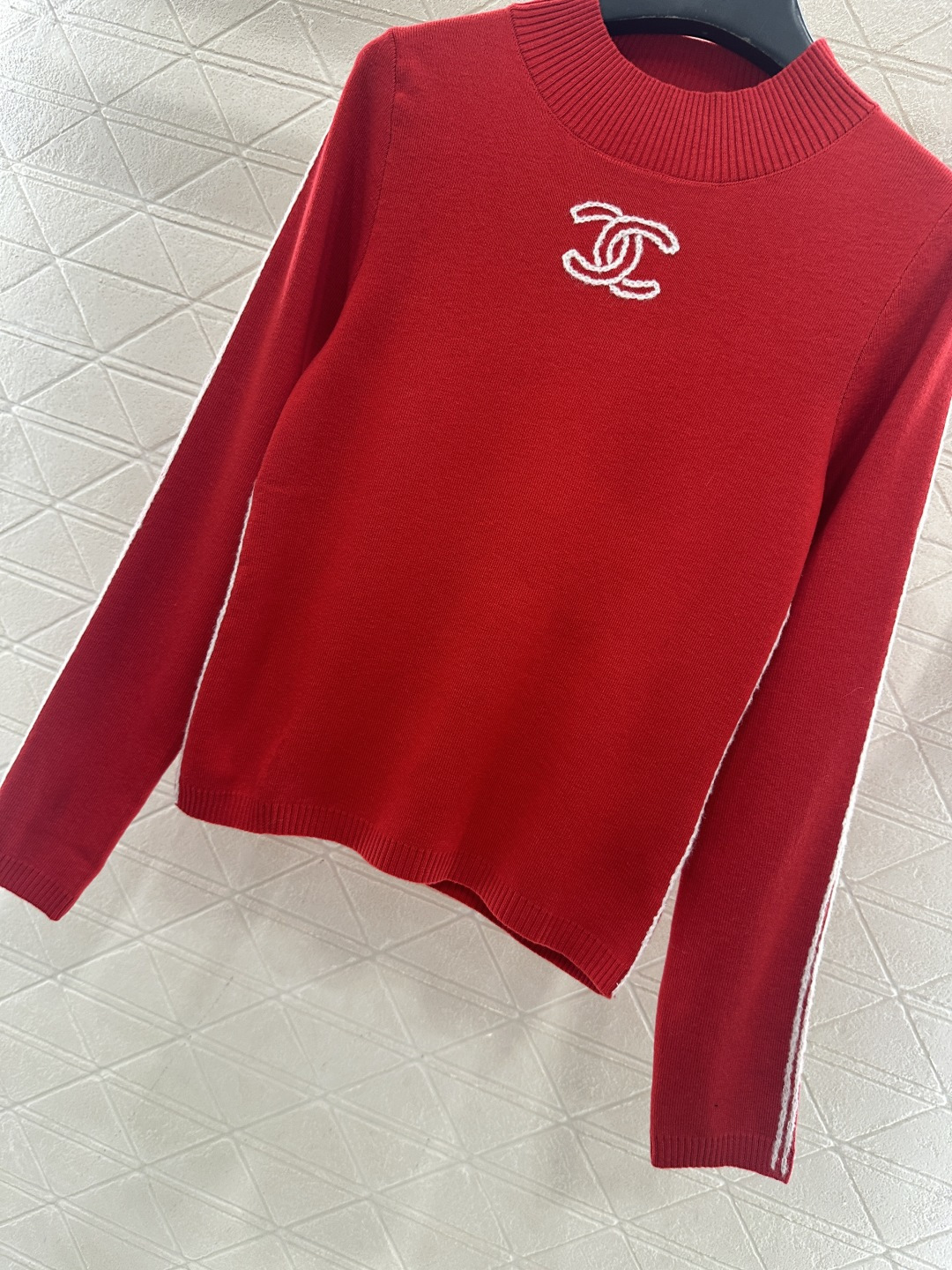 ♥Chane*♥2025新品上架 立领针织打底25coco滑雪🎿系列#定制YB羊毛纱线织造，质感细腻，穿