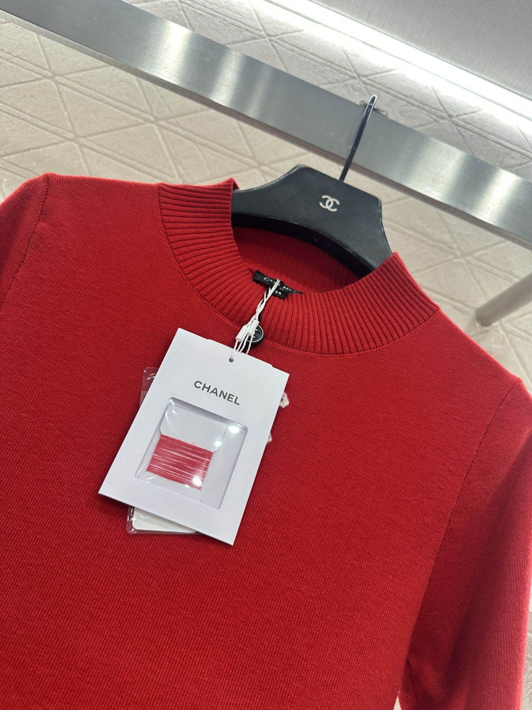 ♥Chane*♥2025新品上架 立领针织打底25coco滑雪🎿系列#定制YB羊毛纱线织造，质感细腻，穿