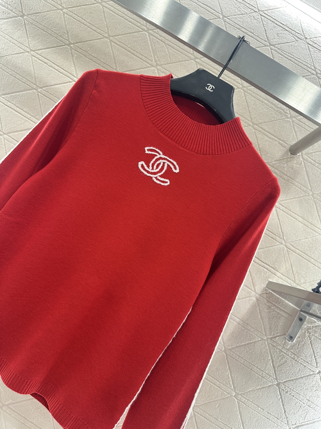 ♥Chane*♥2025新品上架 立领针织打底25coco滑雪🎿系列#定制YB羊毛纱线织造，质感细腻，穿