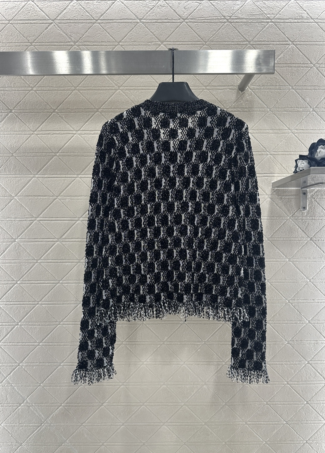 ♥Chane*♥2026新品上架 流苏针织开衫定制YB棉毛纱线织造，质感细腻，舒适好穿，圆领针织开衫剪裁