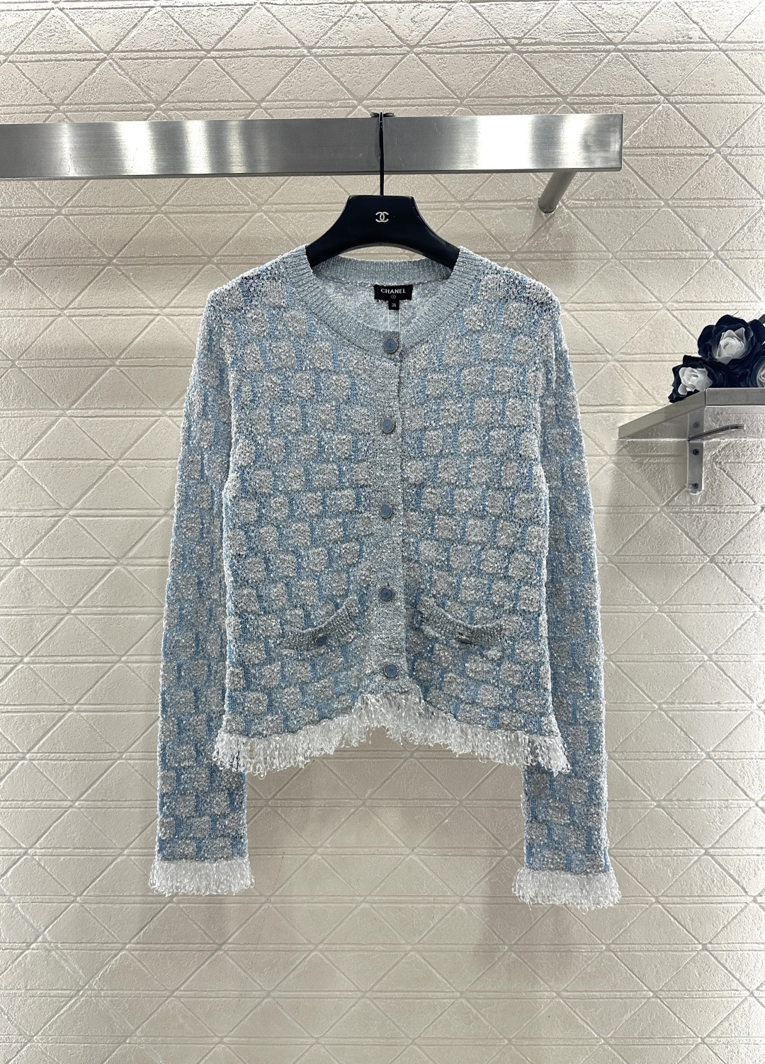 ♥Chane*♥2026新品上架 流苏针织开衫定制YB棉毛纱线织造，质感细腻，舒适好穿，圆领针织开衫剪裁