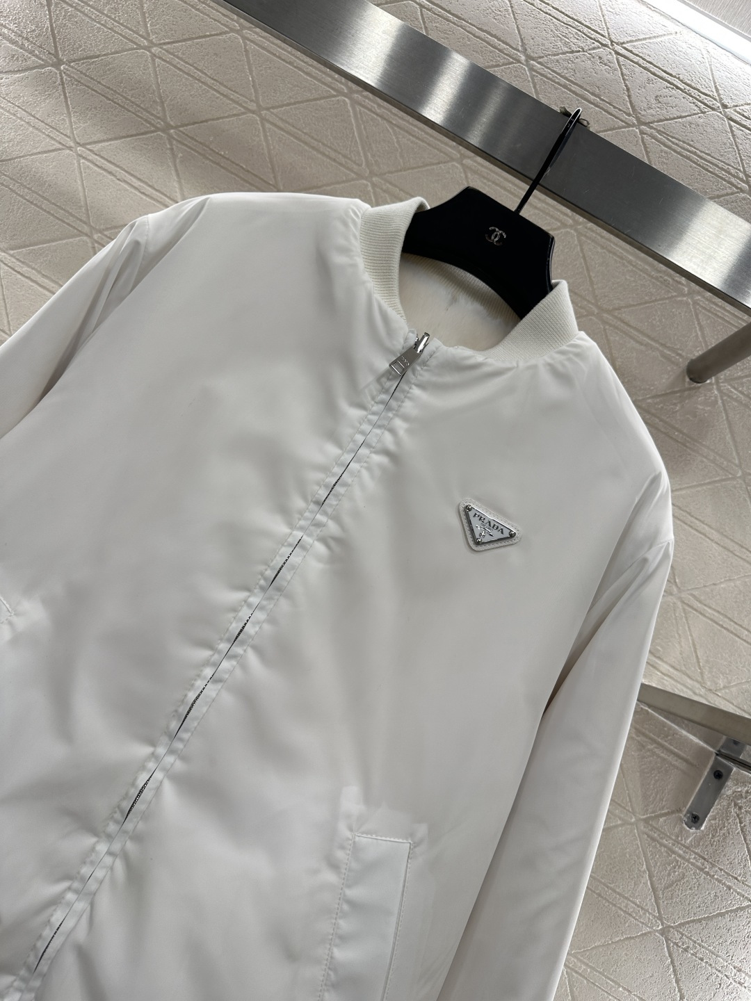 ♥Prad*♥2025新品上架 两面穿环保皮毛羽绒服定制YB进口环保皮毛➕防风防水尼龙材质，羽绒填充内里