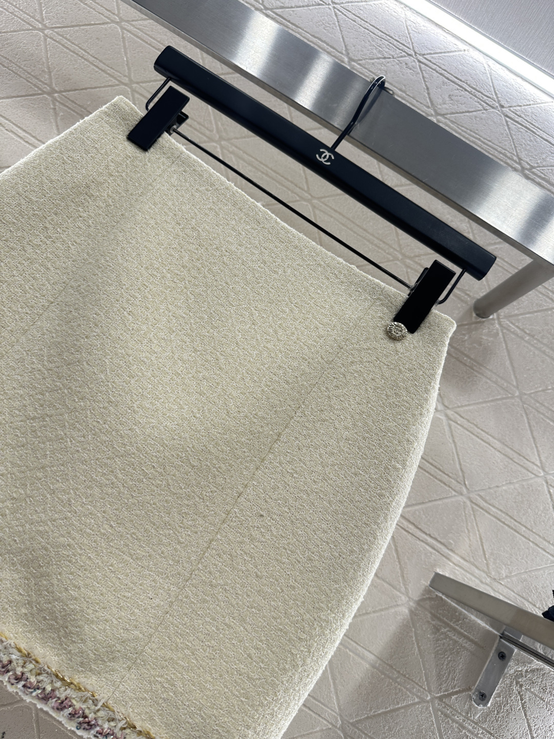 ♥Chane*♥2026新品上架 圆领捆边洋装半裙套装定制YB进口粗纺羊毛呢材质，质感高级，品相十足，圆