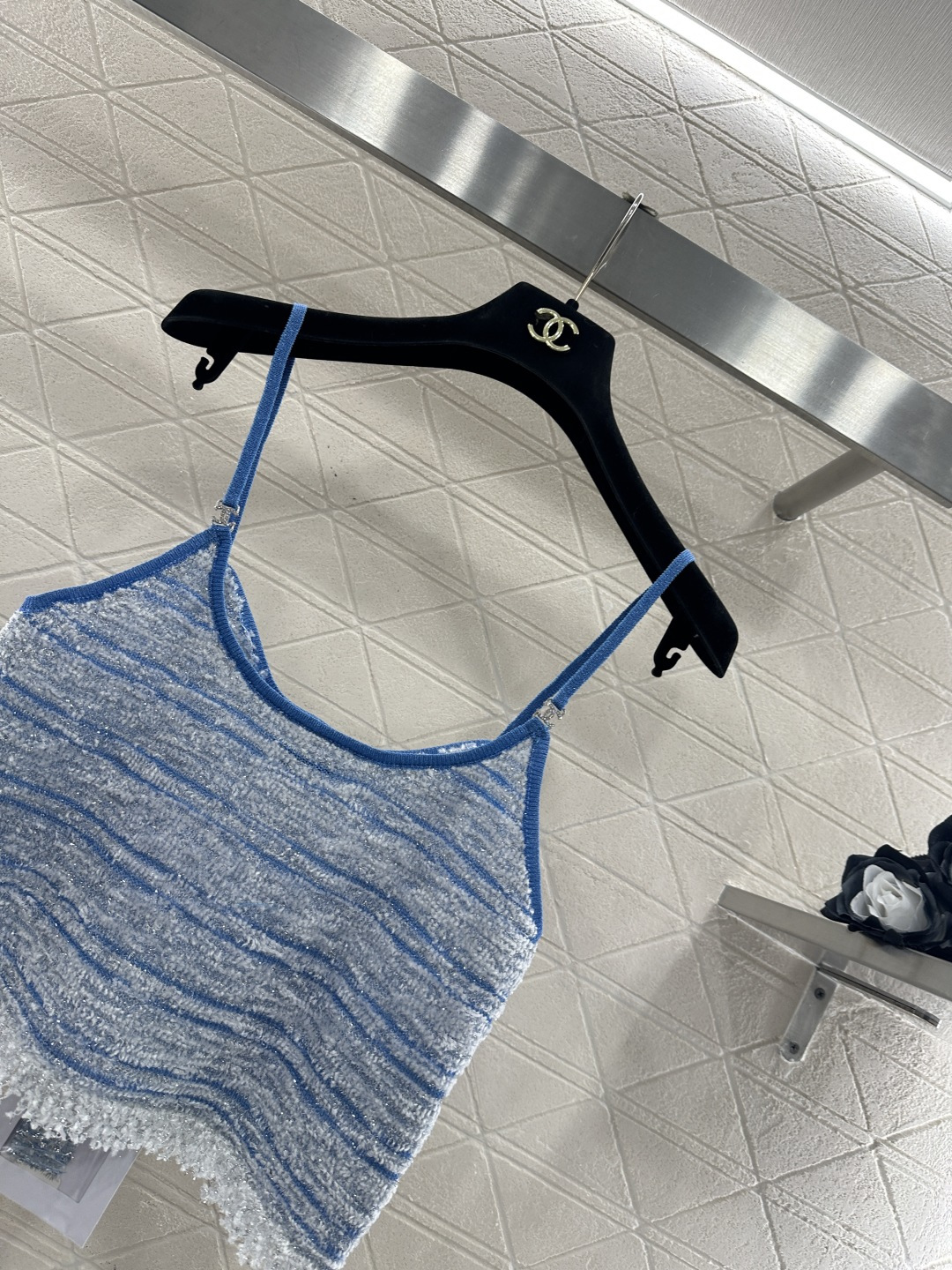 ♥Chane*♥2026新品上架 流苏针织吊带背心定制YB棉毛纱线织造，质感高级，穿搭洋气，平口领针织吊