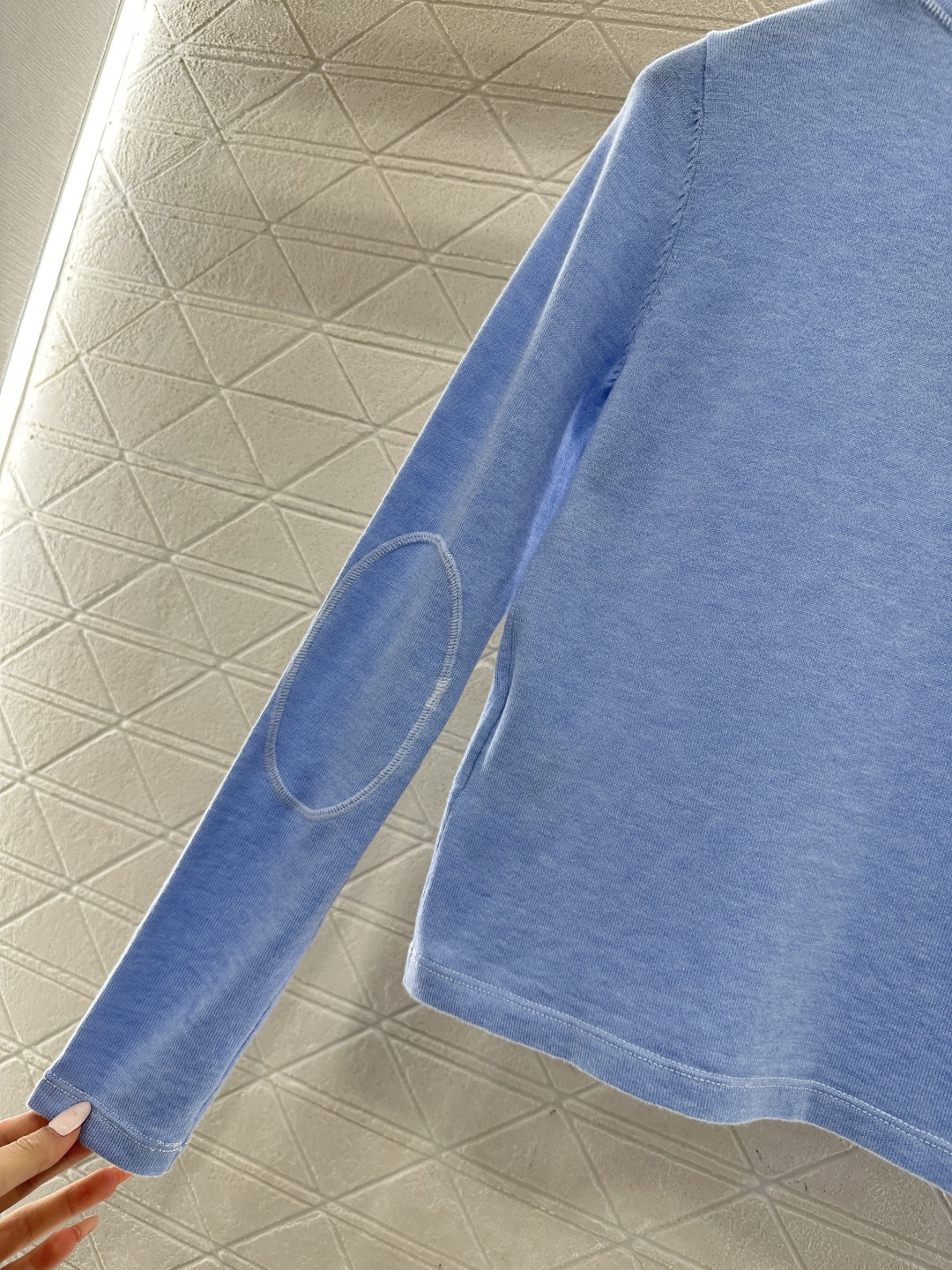 ♥Miumi*♥2026新品上架 半开襟针织上衣定制YB羊毛纱线织造，柔软细腻，穿搭舒适，圆领修身上衣剪