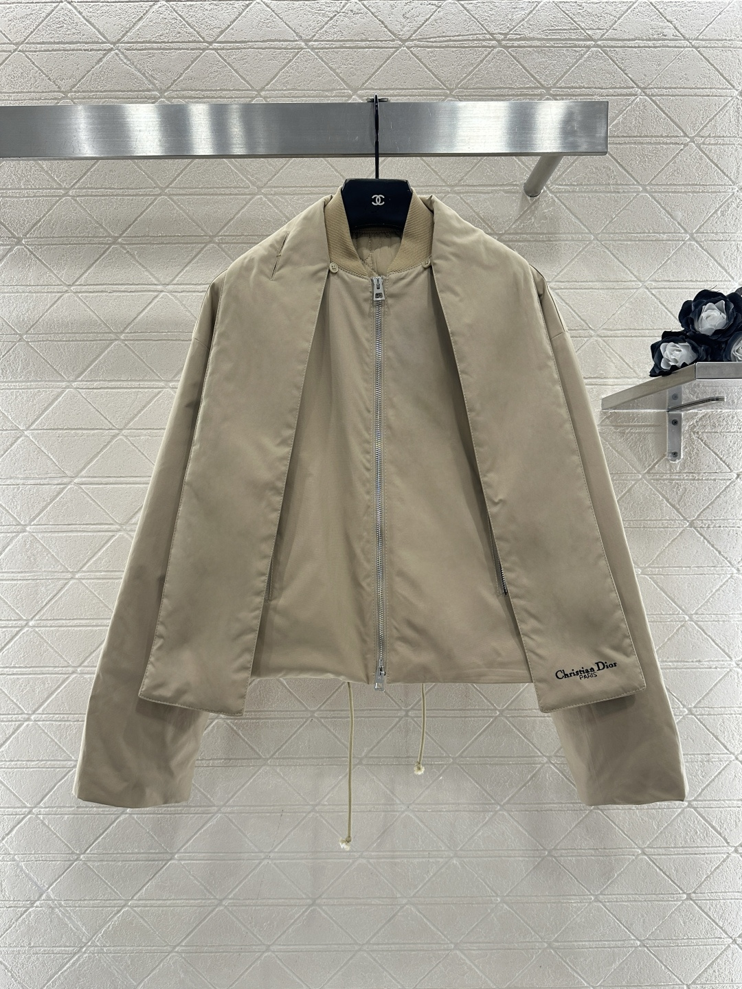 ♥Dio*♥2025新品上架 围脖立领棉服外套定制YB进口材质，内里衔棉填充，藤格纹处理，保暖性能更佳，