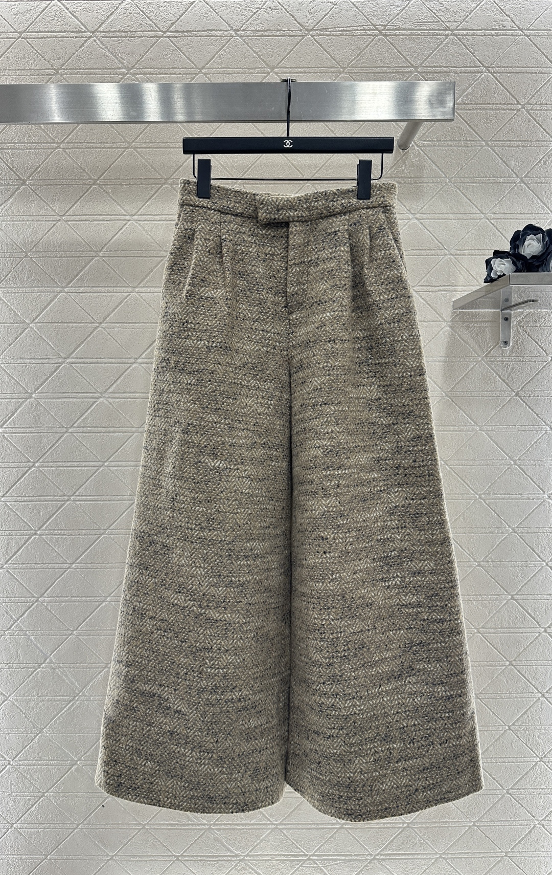 ♥lP。*♥2026新品上架 立领编织马甲阔腿裤套装定制YB进口粗纺羊毛呢材质，质感高级，品相十足，立领