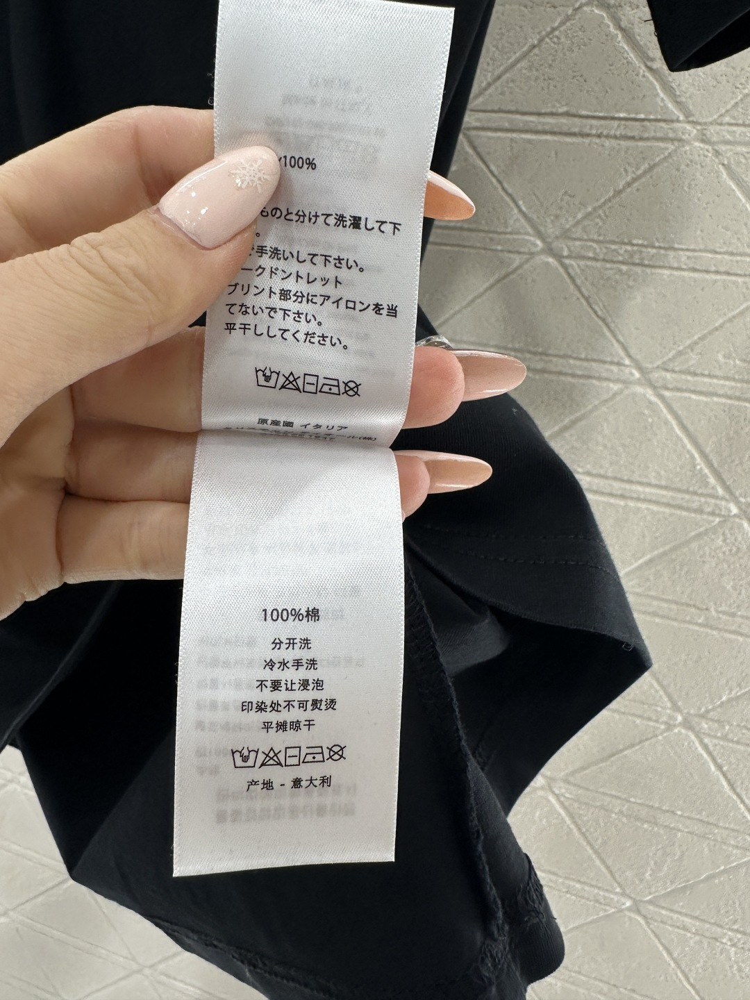 ♥Dio*♥2026新品上架 圆领钉珠亮片徽标𝑇𝑒𝑒定制YB丝光全棉材质，质感细腻，舒适透气，常规短袖裁