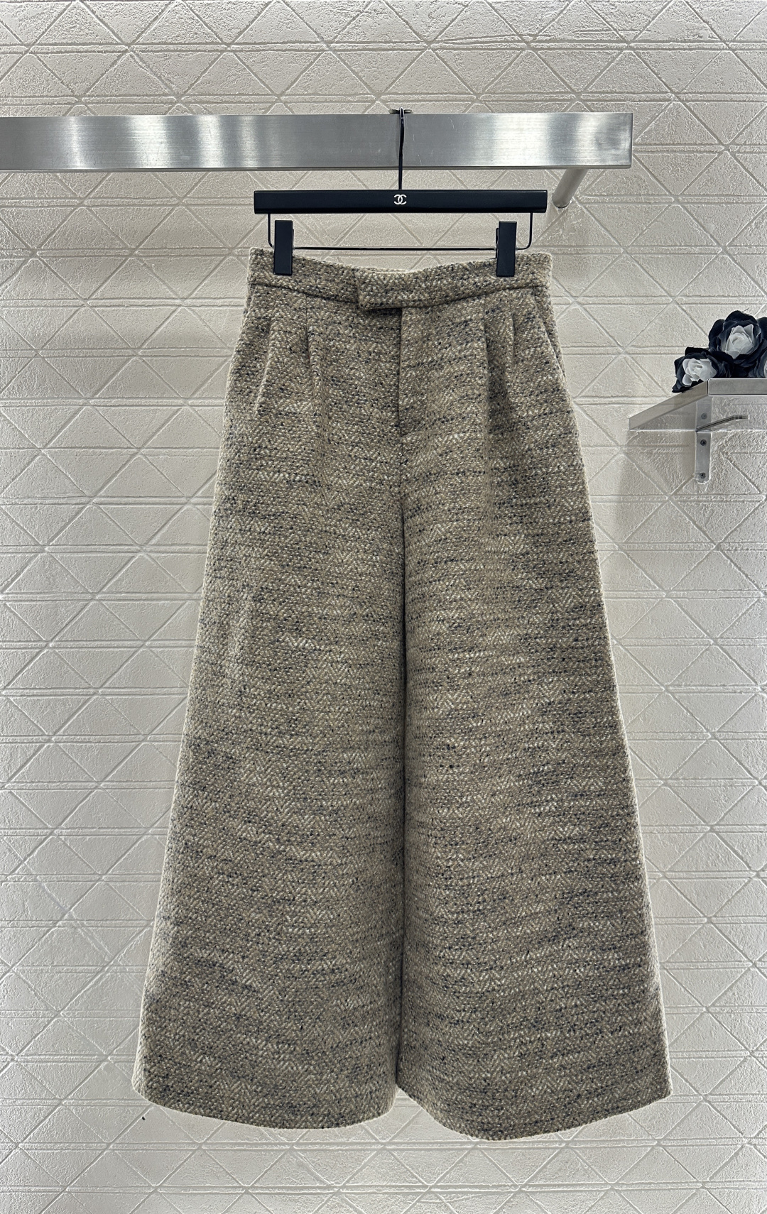 ♥lP。*♥2026新品上架 立领编织马甲阔腿裤套装定制YB进口粗纺羊毛呢材质，质感高级，品相十足，立领