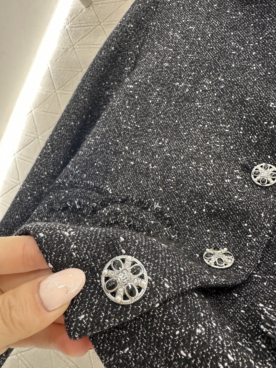 ♥Chane*♥2025新品上架 复古粗纺上衣半裙套装定制YB进口羊毛呢材质，质感高级，品相十足，翻领正