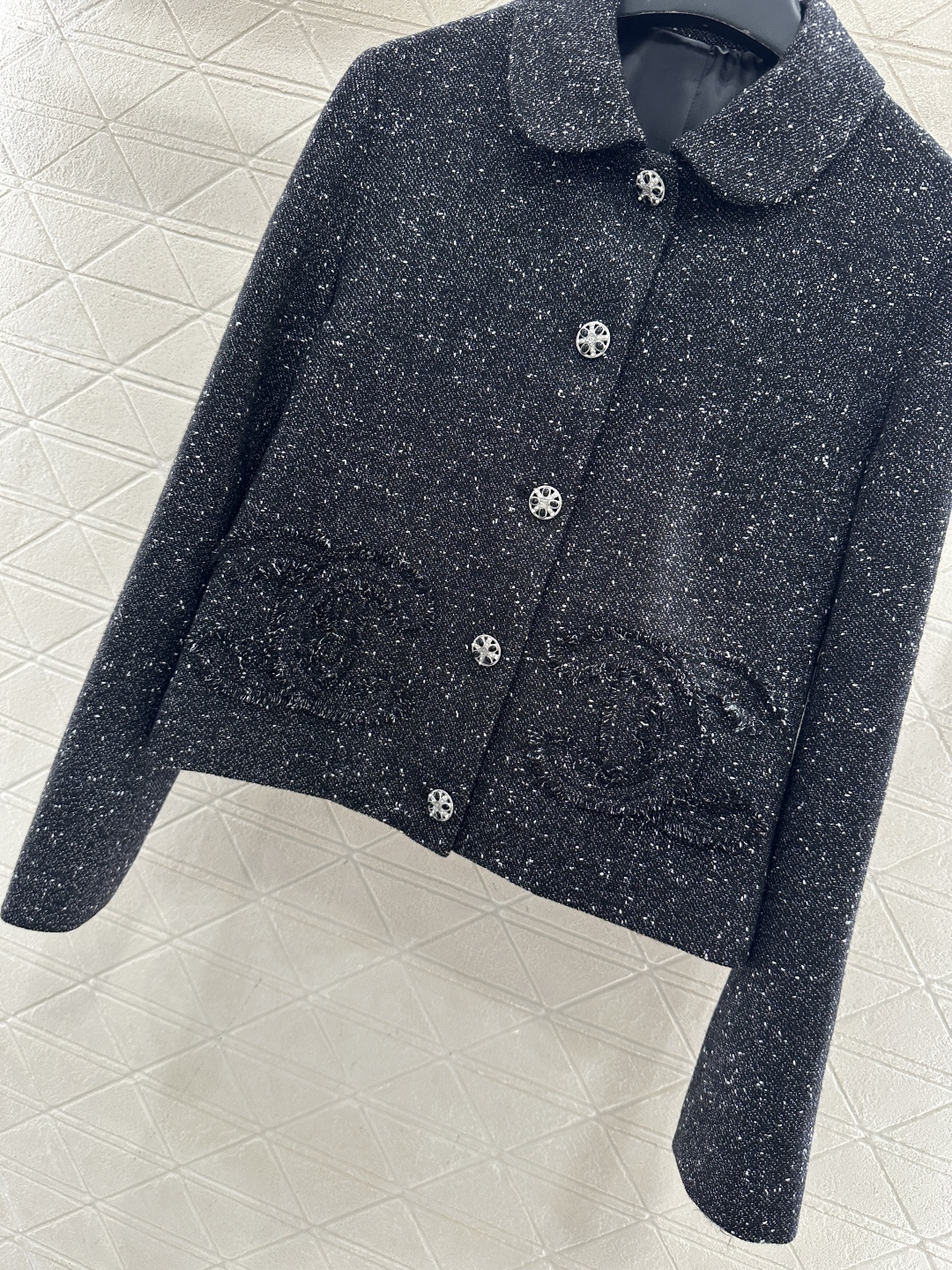 ♥Chane*♥2025新品上架 复古粗纺上衣半裙套装定制YB进口羊毛呢材质，质感高级，品相十足，翻领正