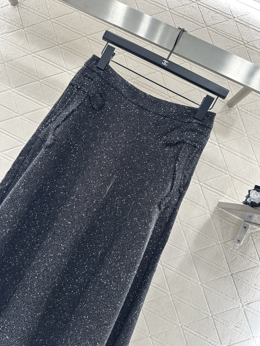 ♥Chane*♥2025新品上架 复古粗纺上衣半裙套装定制YB进口羊毛呢材质，质感高级，品相十足，翻领正