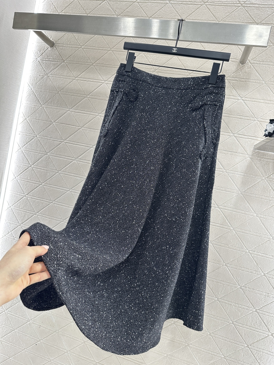 ♥Chane*♥2025新品上架 复古粗纺上衣半裙套装定制YB进口羊毛呢材质，质感高级，品相十足，翻领正