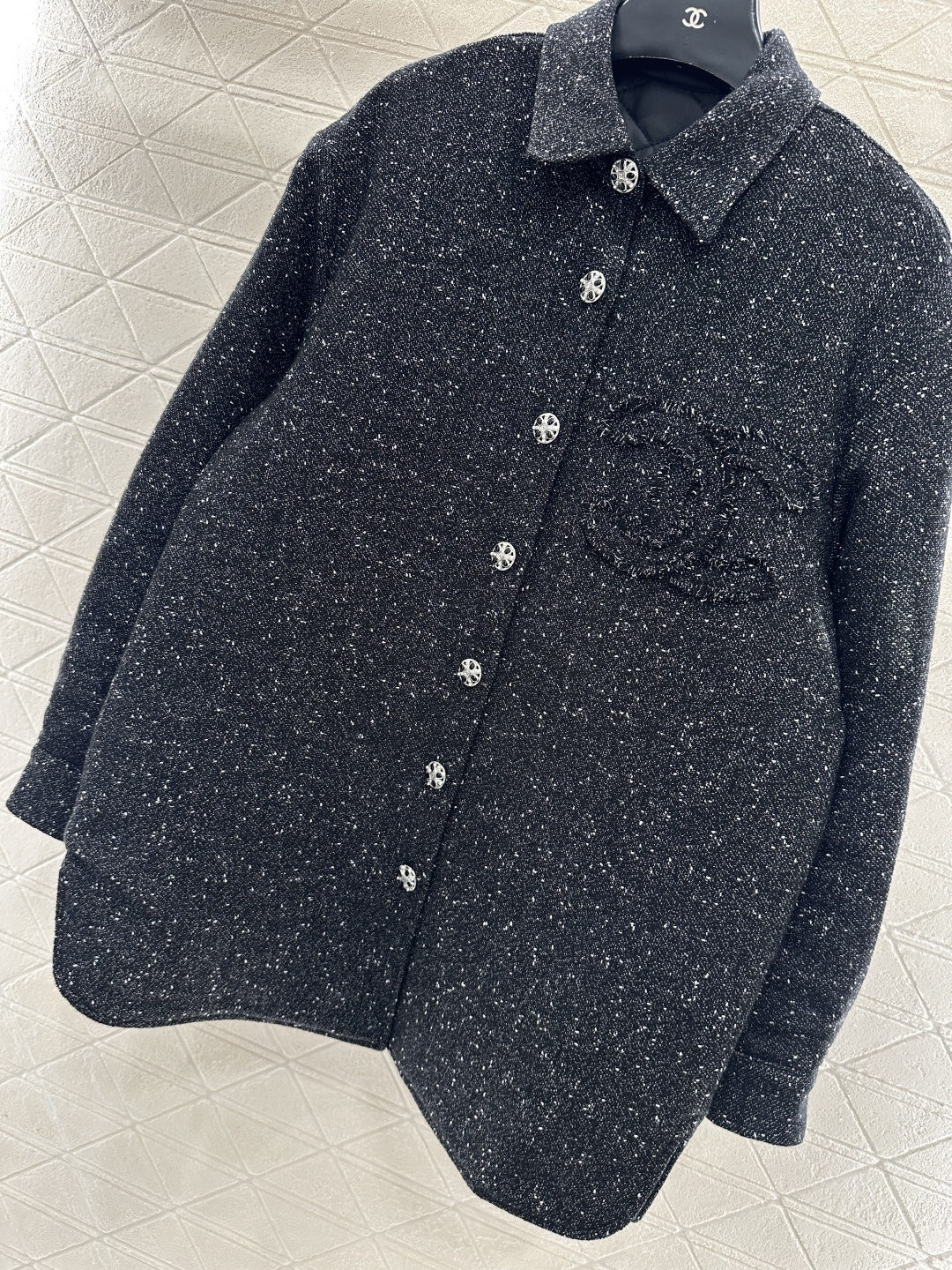 ♥Chane*♥2025新品上架 复古粗纺棉服外套半裙套装定制YB进口羊毛呢材质，质感高级，品相十足，内