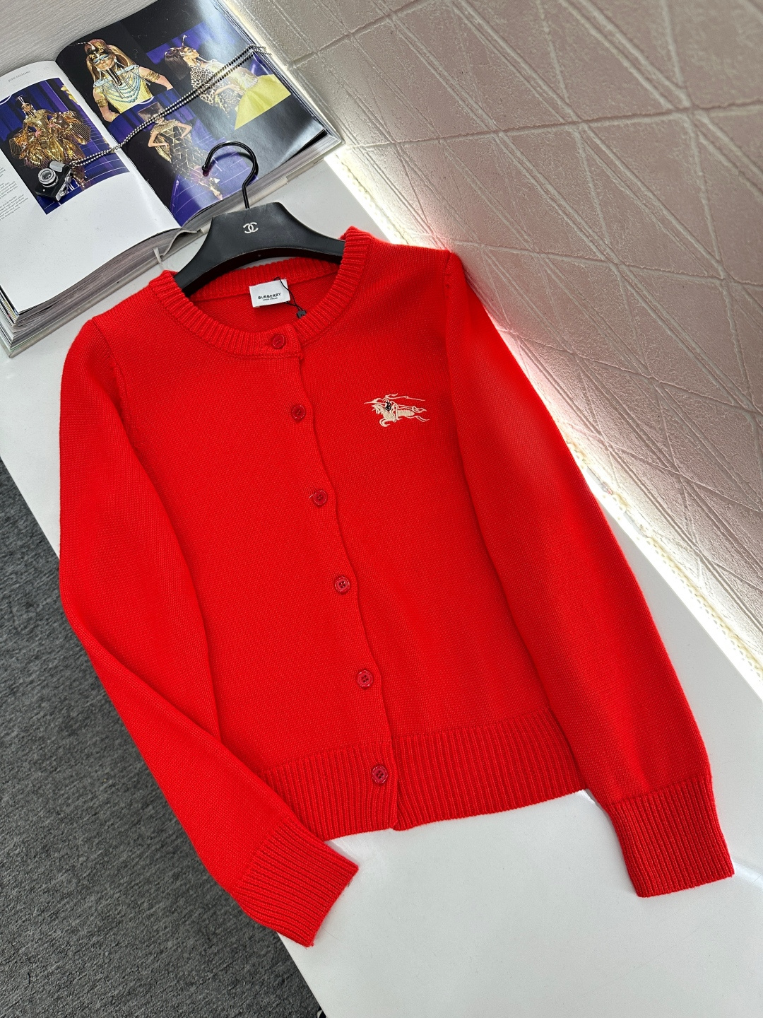 ♥BBR*♥2026新品上架 贺岁刺绣圆领针织开衫新年贺岁系列#定制YB羊绒羊毛针织材质，质感高级，舒适