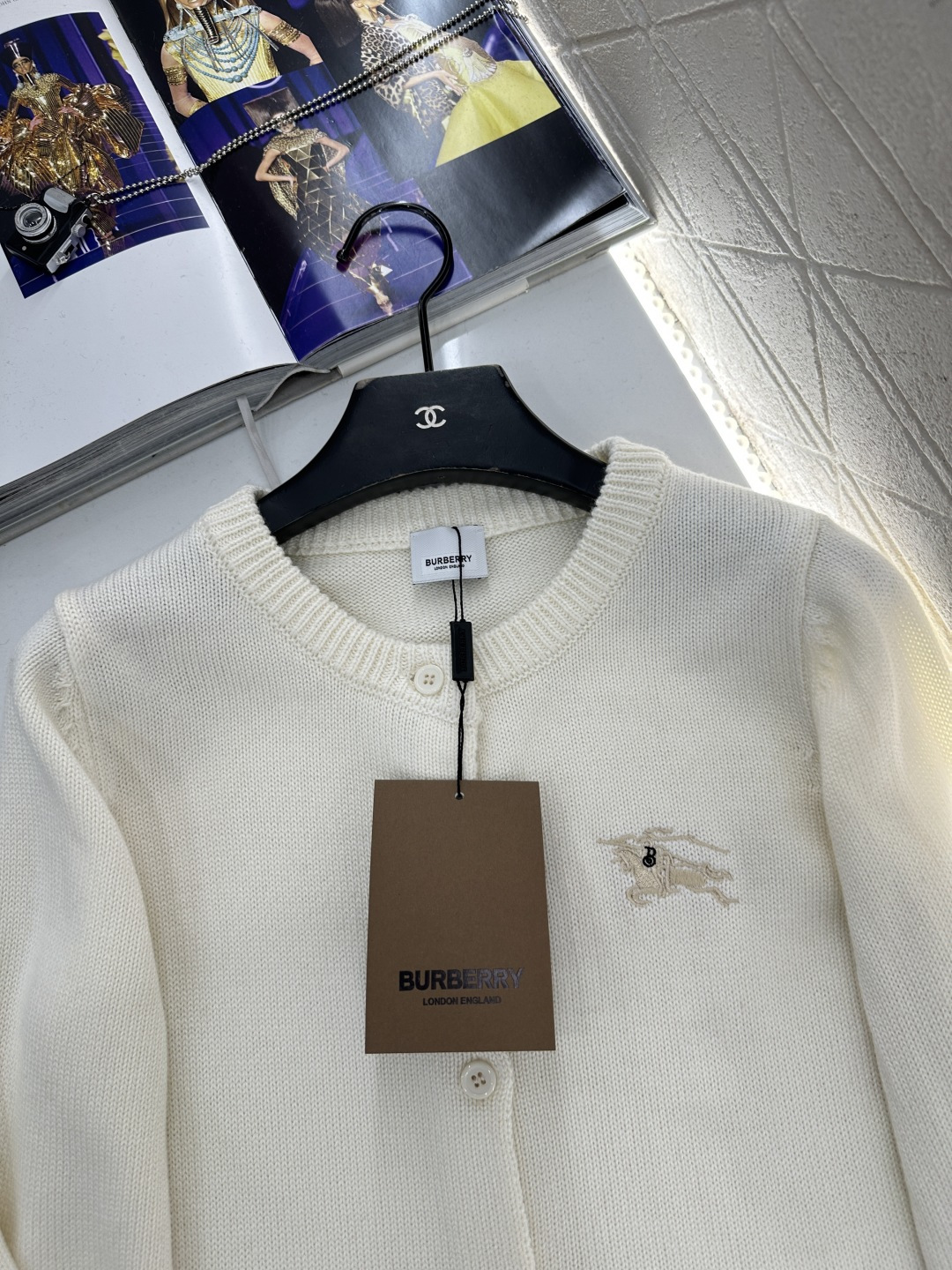 ♥BBR*♥2026新品上架 贺岁刺绣圆领针织开衫新年贺岁系列#定制YB羊绒羊毛针织材质，质感高级，舒适