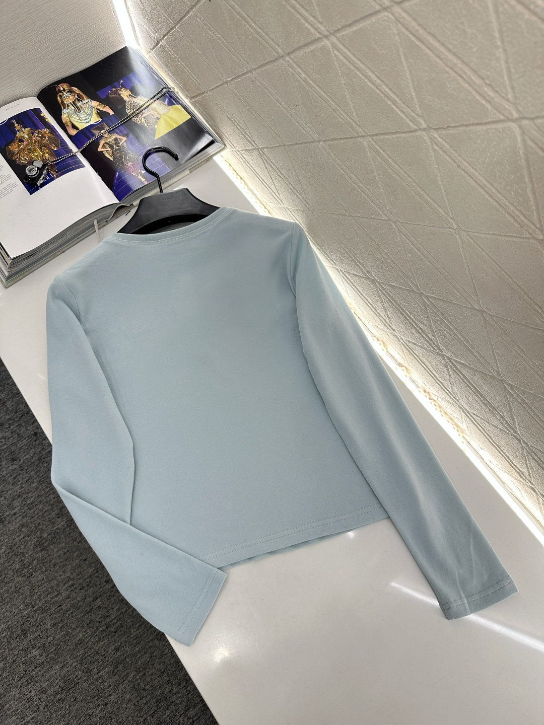 ♥Miumi*♥2026新品上架 全棉弹力上衣定制YB斜纹全棉材质，质感细腻，穿搭舒适，圆领上衣剪裁，领