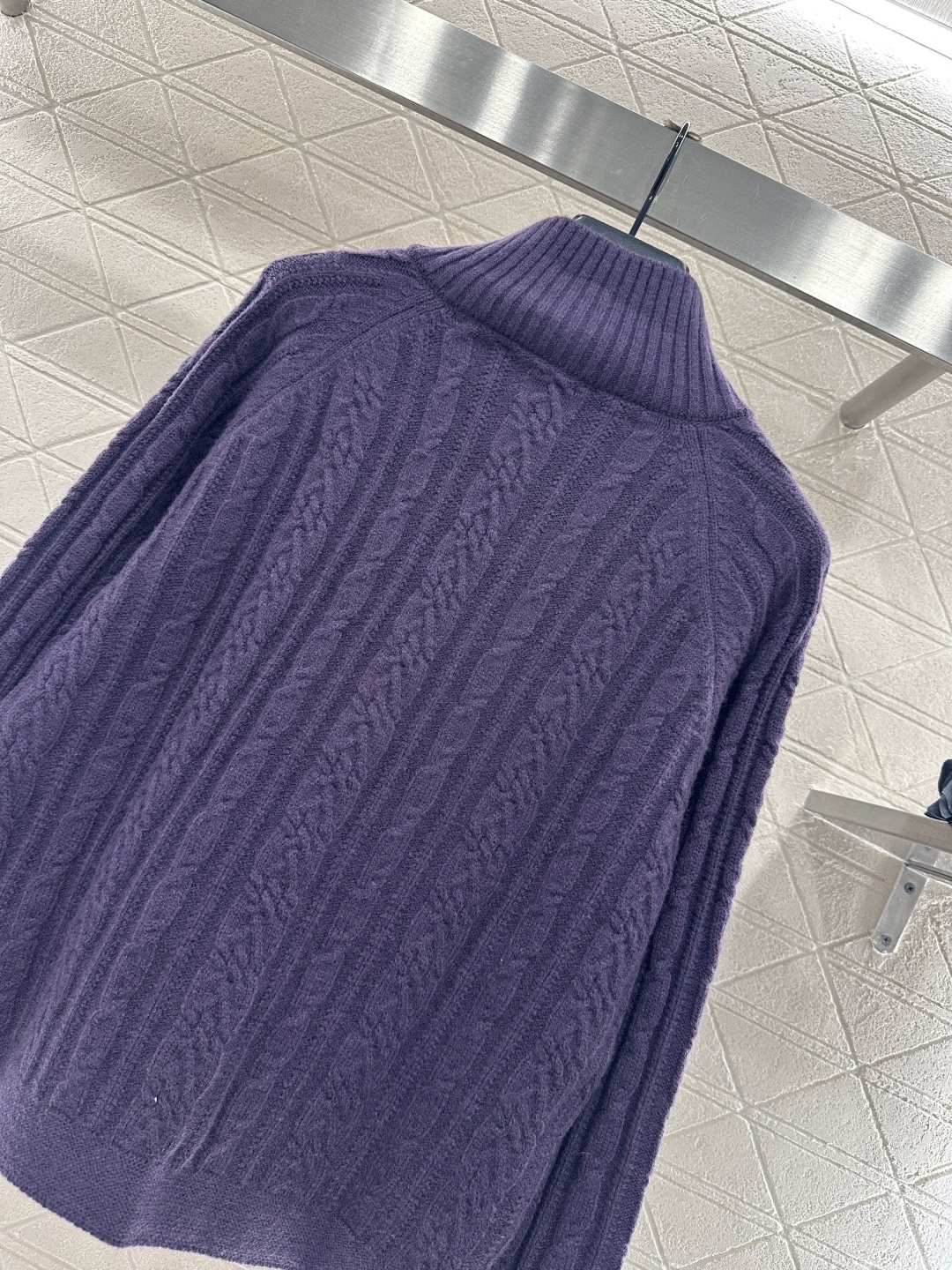 ♥Miumi*♥2026新品上架 麻花徽标针织开衫定制YB羊毛纱线织造，穿搭舒适，质感十足，立领针织开衫