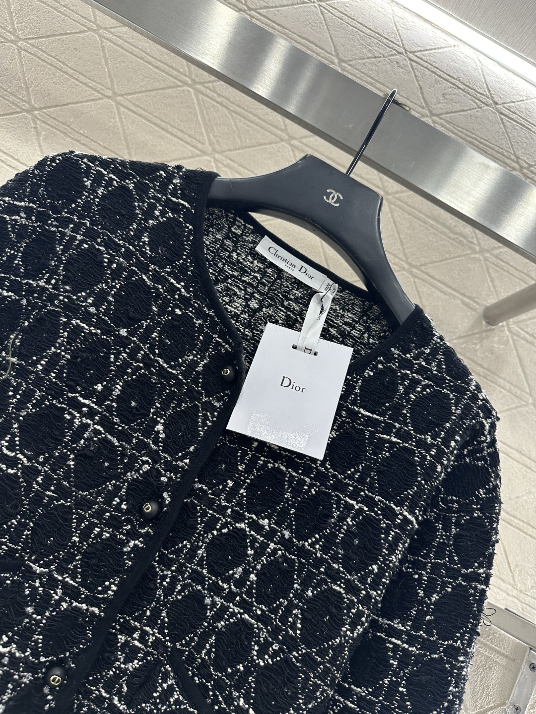 ♥Dio*♥2026新品上架 定位腾格纹针织开衫定制YB羊绒纱线织造，肌理明显，质感上乘，流须针织外套，