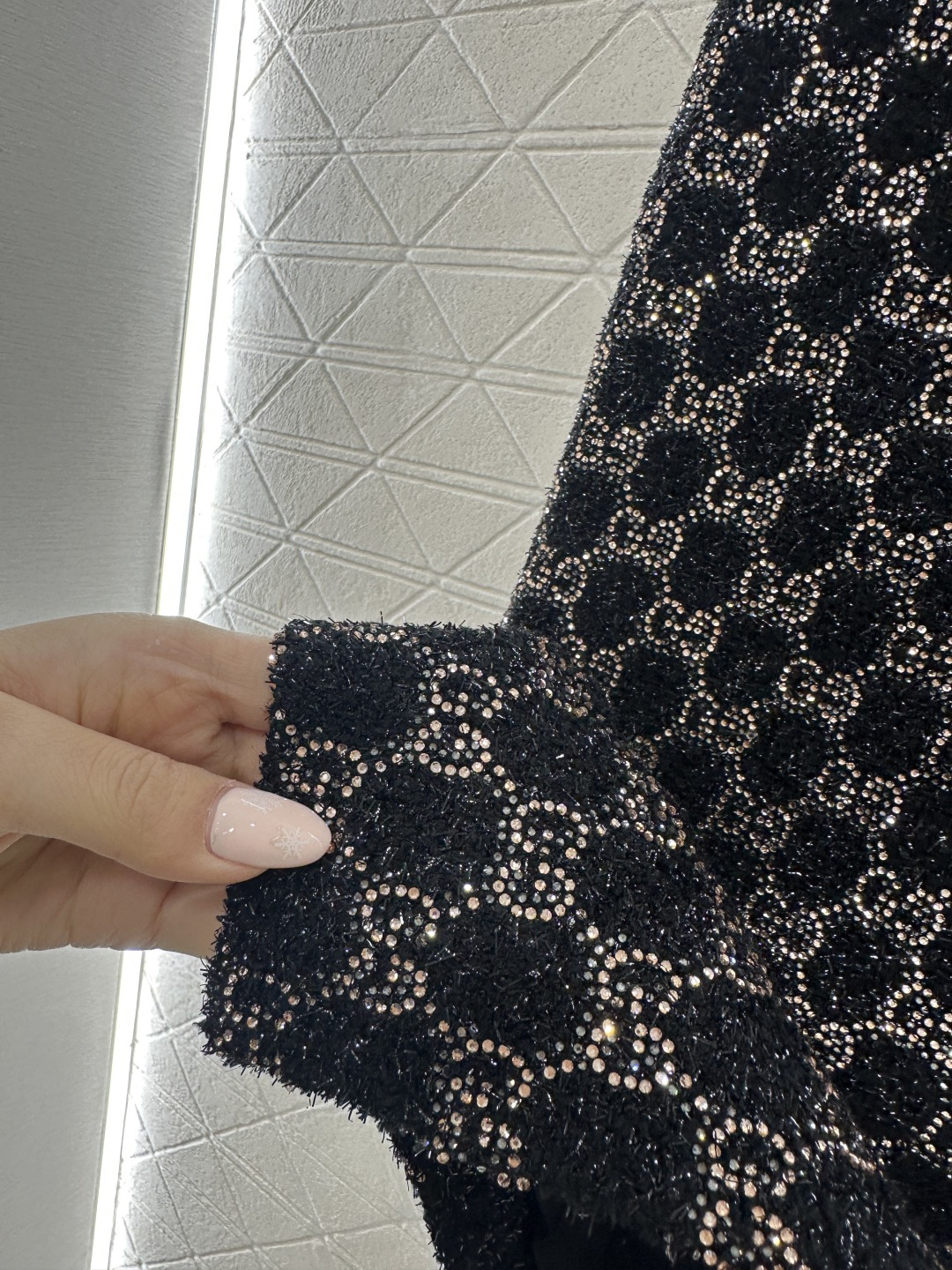 ♥Gucc*♥2026新品上架 重工烫钻短袖半裙套装定制YB进口棉毛材质，质感高级，肌理明显，翻领半开襟