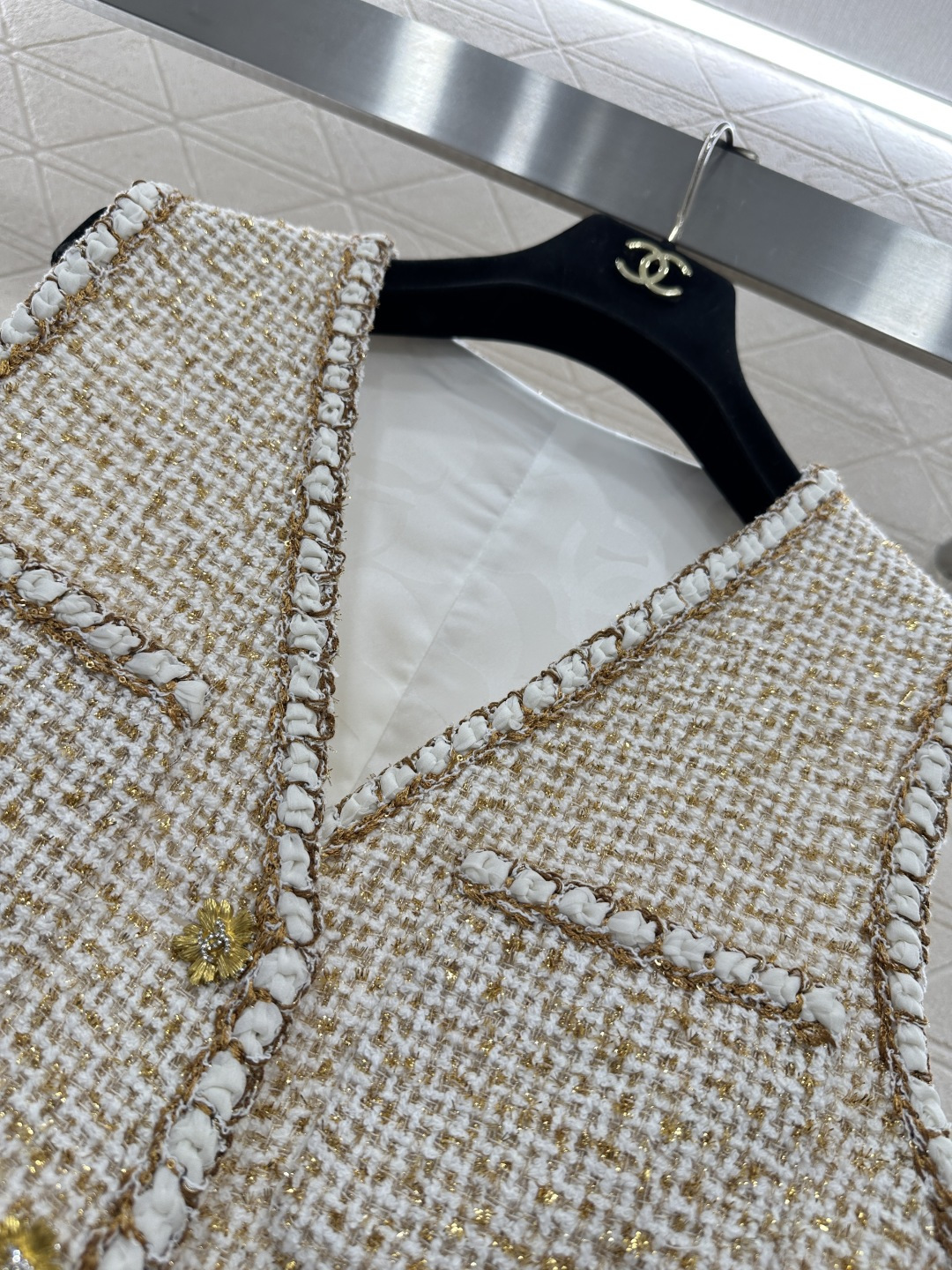 ♥Chane*♥2026新品上架 捆边洋装马甲定制YB进口粗纺羊毛呢材质，质感高级，品相十足，洋装马甲外