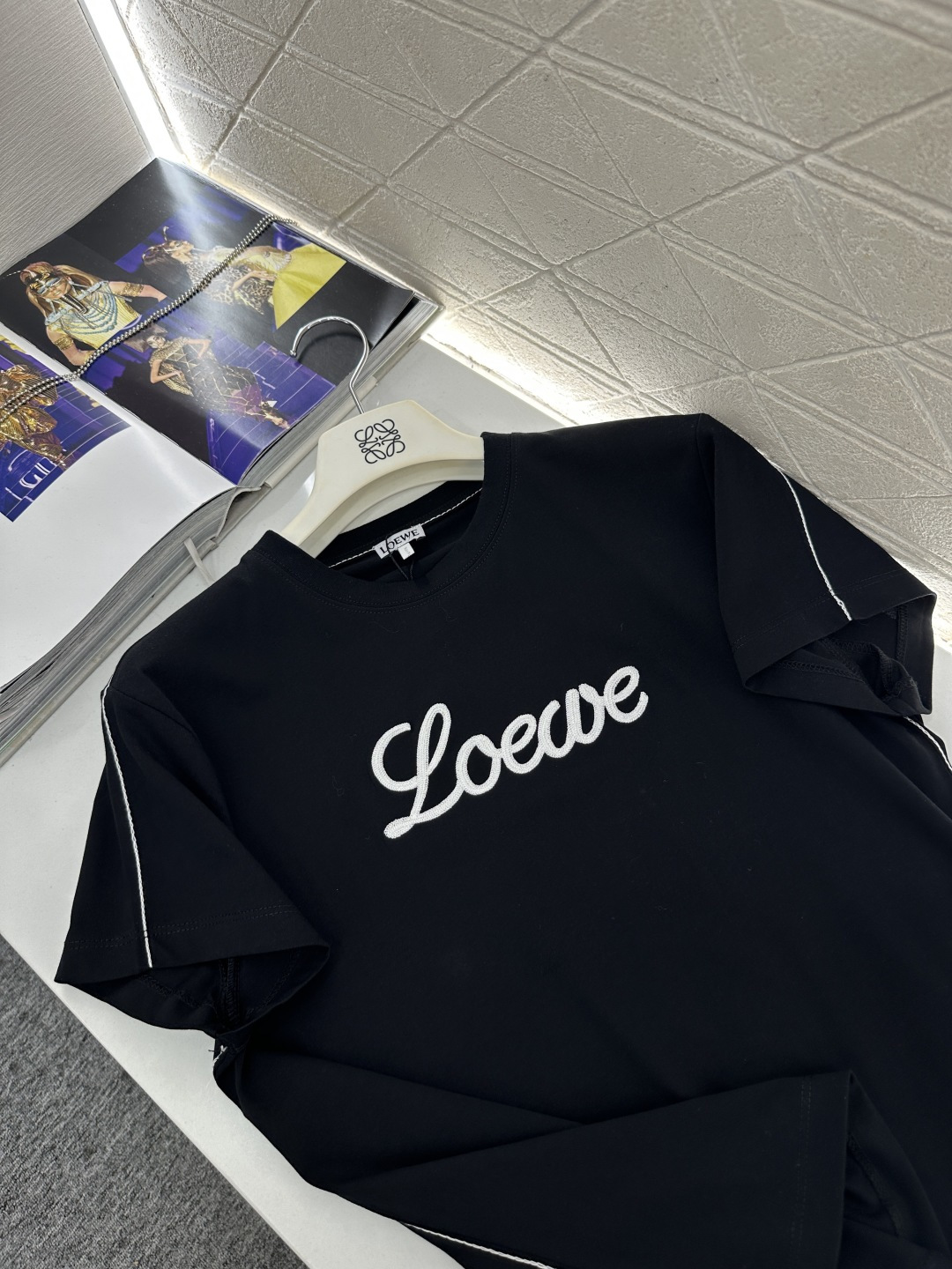 ♥Loew*♥2026新品上架 立体刺绣徽标𝑇𝑒𝑒定制YB原生全棉材质，透气舒适，质感十足，常规短袖T恤