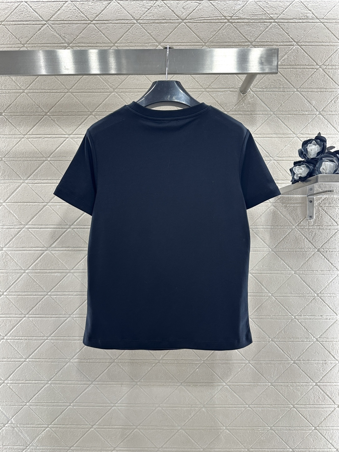 ♥Celin*♥2026新品上架 立体钉珠徽标𝑇𝑒𝑒定制YB丝光全棉材质，透气舒适，质感十足，修身短袖T