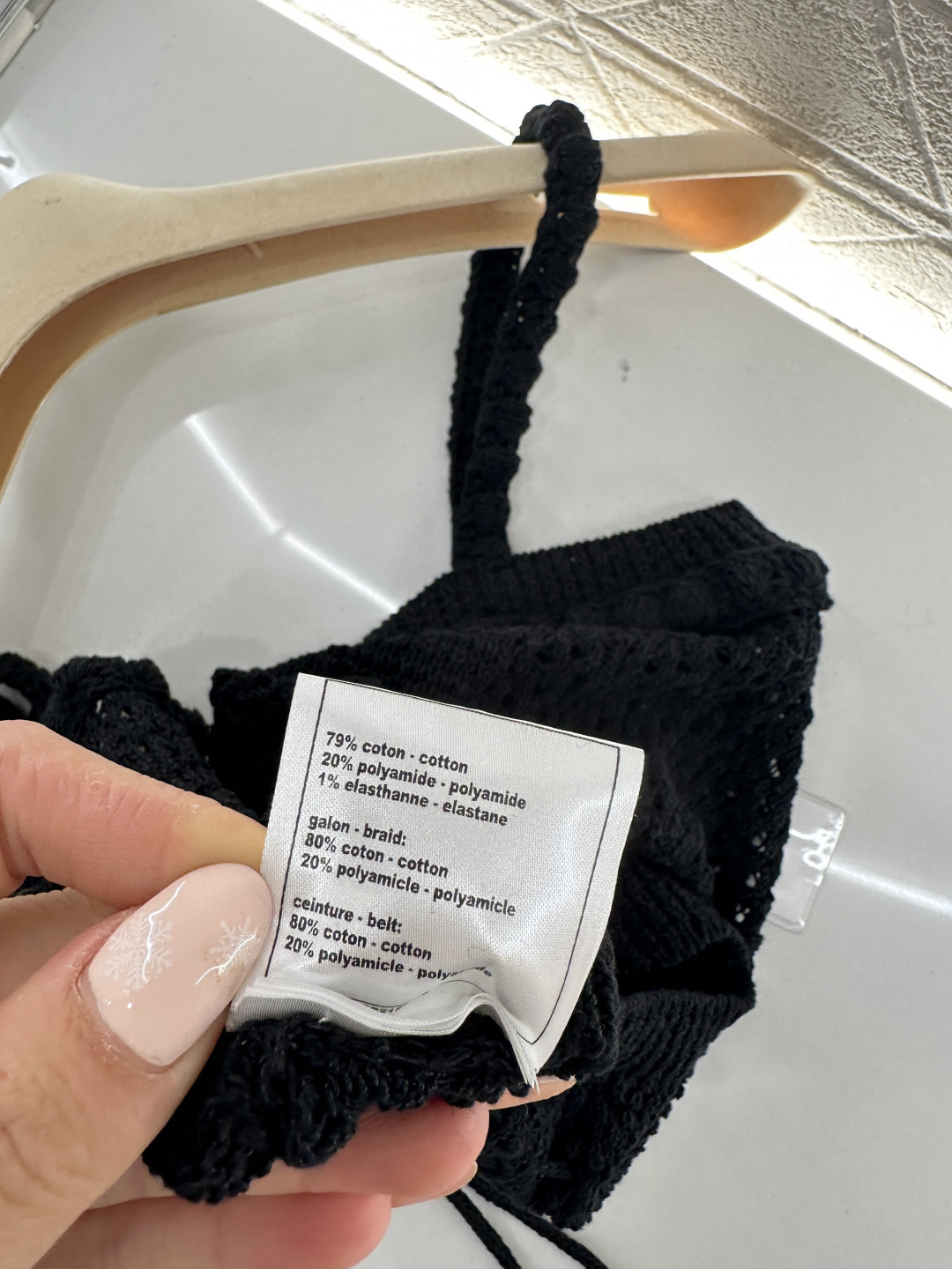 ♥Chane*♥2026新品上架 镂空抽绳针织吊带背心定制YB棉毛纱线织造，质感舒适，柔软弹力，平口领立