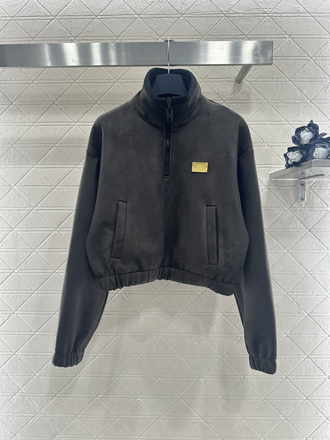 ♥Louis vuitto*♥2026新品上架 半开襟卫衣长裤套装定制YB进口麂皮短绒磨毛材质，柔软亲肤