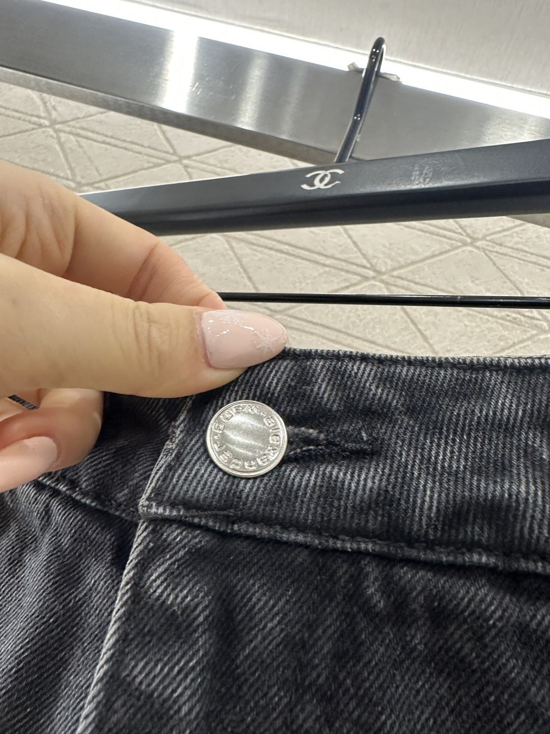 ♥Alexander wan*♥2026新品上架 牛仔前挡式裙裤定制YB斜纹棉牛仔材质，质感高级，挺括有