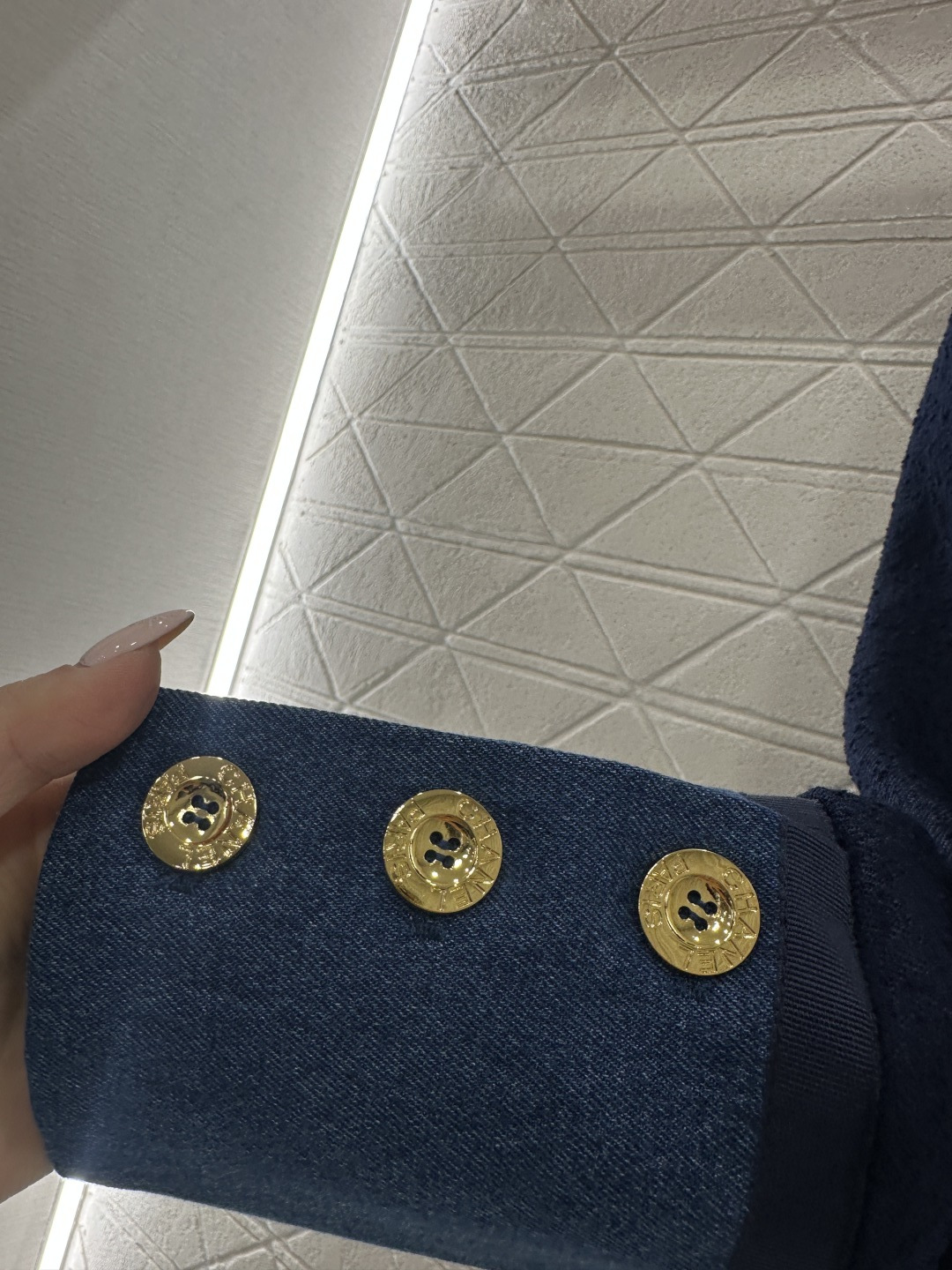 ♥Chane*♥2026新品上架 中古牛仔拼接毛呢外套定制YB进口毛呢➕牛仔材质，质感高级，设计感十足，