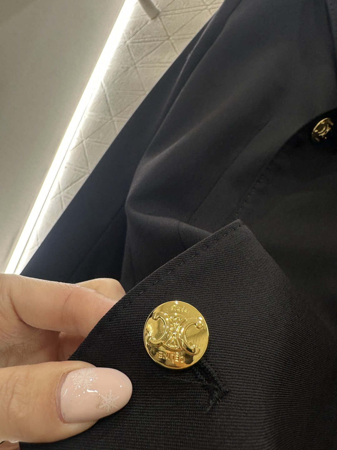 ♥Celin*♥2026新品上架 正肩翻领双排扣外套定制YB进口百分百精仿羊毛材质，质感品相绝佳，翻领外