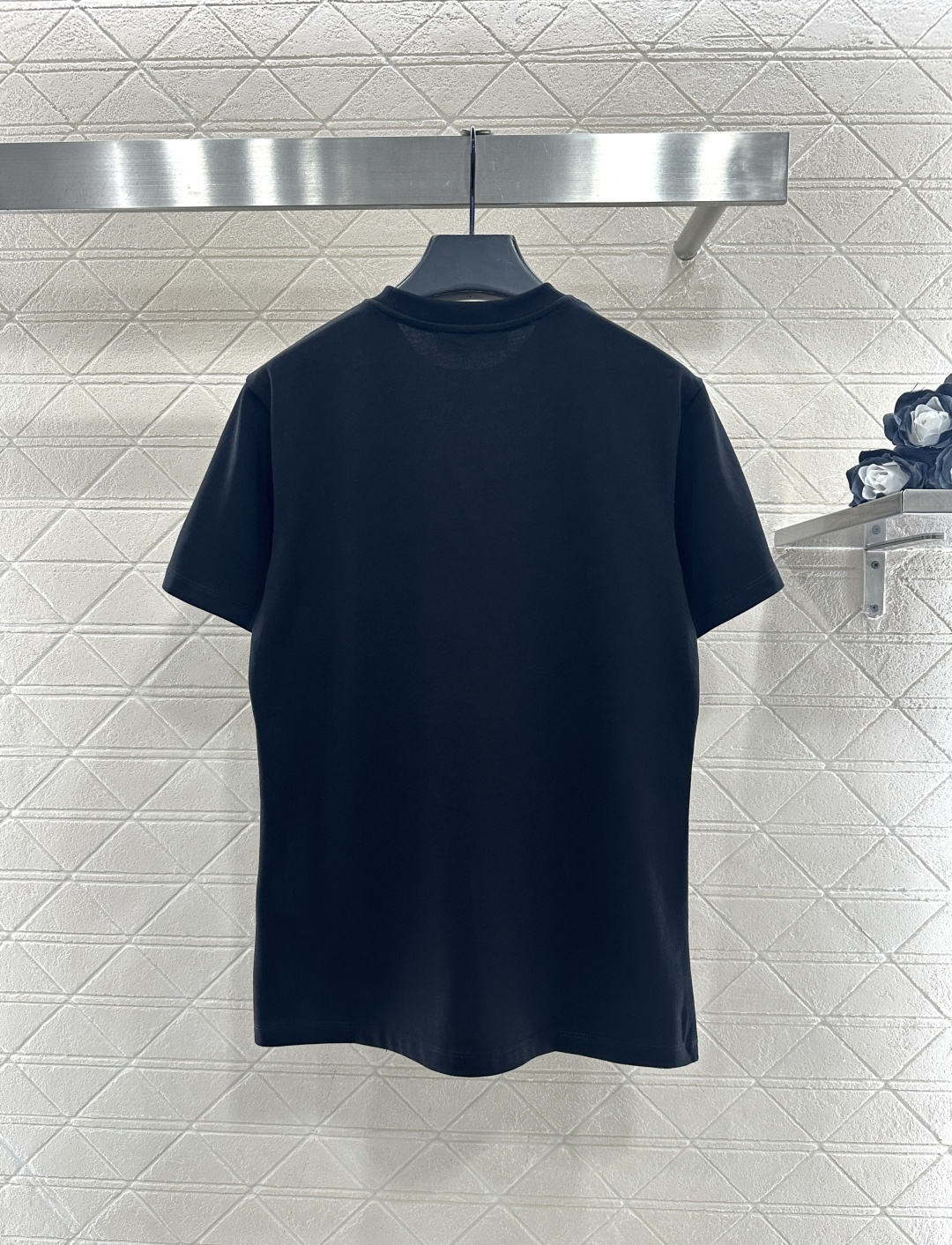 ♥Fend*♥2026新品上架 立体刺绣钉珠徽标𝑇𝑒𝑒定制YB原生全棉材质，透气舒适，质感十足，常规短袖