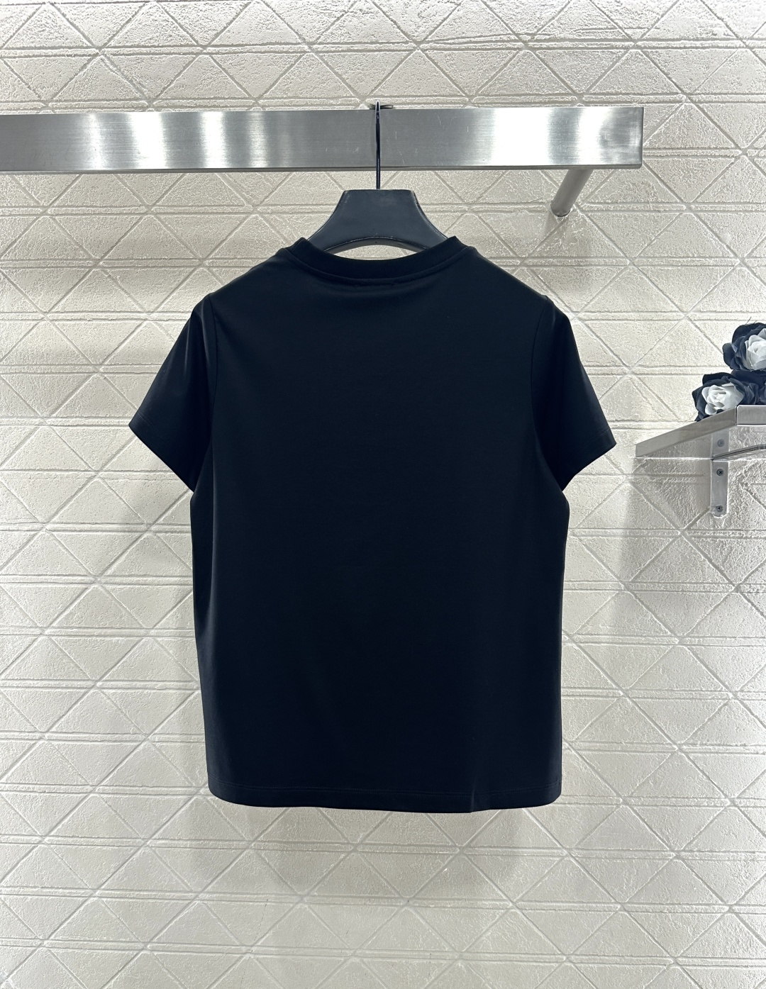 ♥Chane*♥2026新品上架 蕾丝刺绣徽标𝑇𝑒𝑒定制YB丝光全棉材质，透气舒适，质感十足，常规短袖T