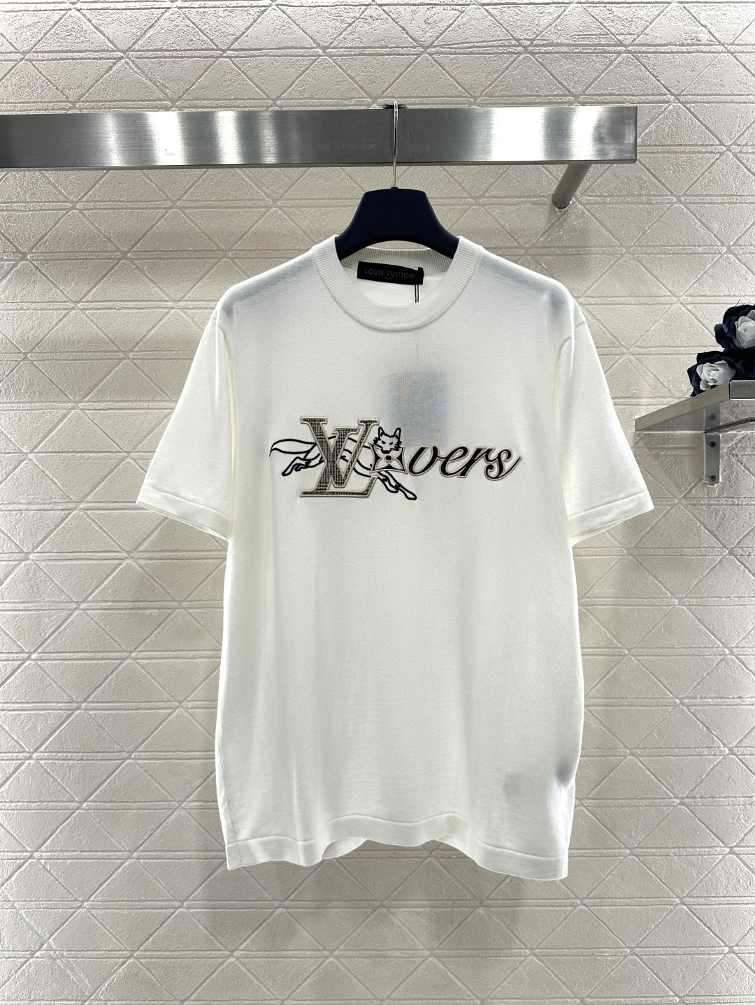 ♥Louis vuitto*♥2026新品上架 撞色刺绣狐狸徽标短袖定制YB丝绵纱线织造，透气舒适，质感