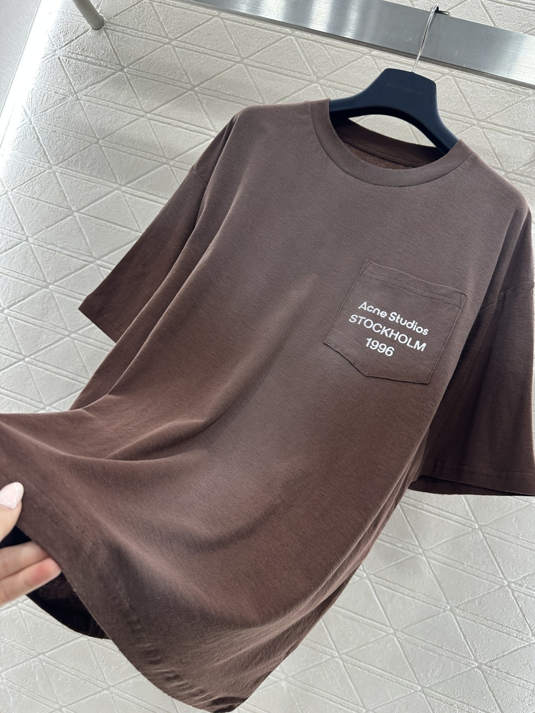 ♥Acne studio*♥2026新品上架 重工水洗做旧字母短袖定制YB亚麻棉材质，质感舒适，弹力好穿