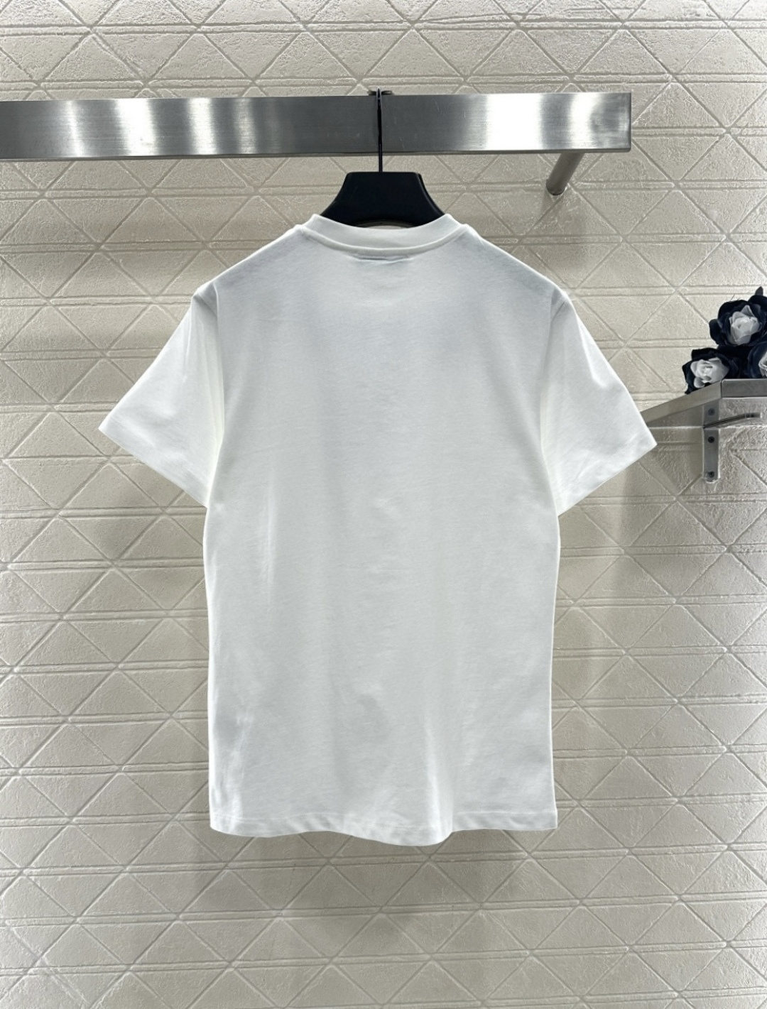 ♥Fend*♥2026新品上架 立体刺绣钉珠徽标𝑇𝑒𝑒定制YB原生全棉材质，透气舒适，质感十足，常规短袖