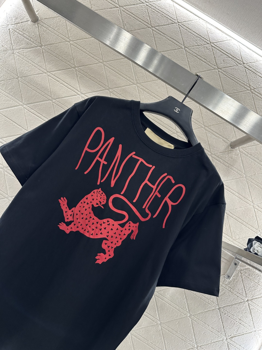 ♥Valentin*♥2026新品上架 美洲豹印花𝑇𝑒𝑒定制YB原生全棉材质，透气舒适，质感十足，宽松短