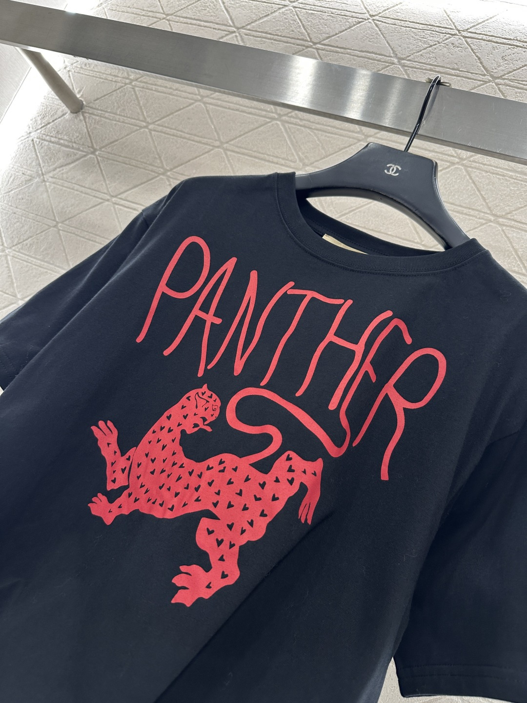 ♥Valentin*♥2026新品上架 美洲豹印花𝑇𝑒𝑒定制YB原生全棉材质，透气舒适，质感十足，宽松短