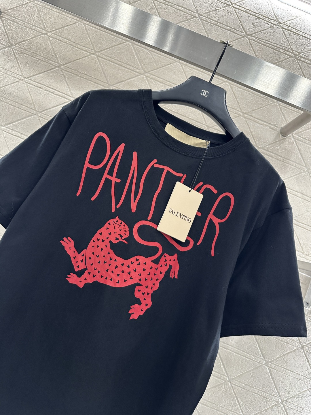 ♥Valentin*♥2026新品上架 美洲豹印花𝑇𝑒𝑒定制YB原生全棉材质，透气舒适，质感十足，宽松短