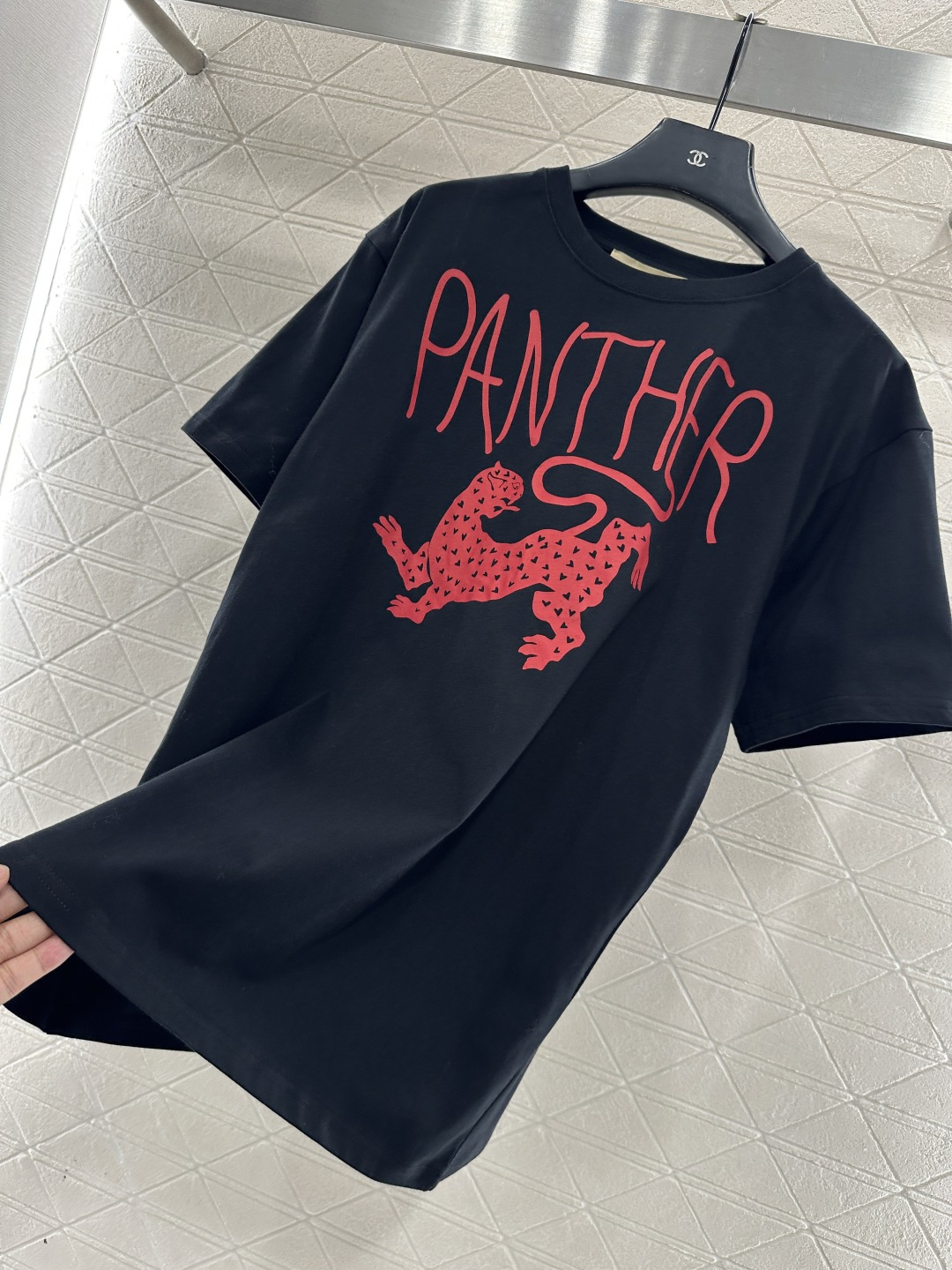 ♥Valentin*♥2026新品上架 美洲豹印花𝑇𝑒𝑒定制YB原生全棉材质，透气舒适，质感十足，宽松短