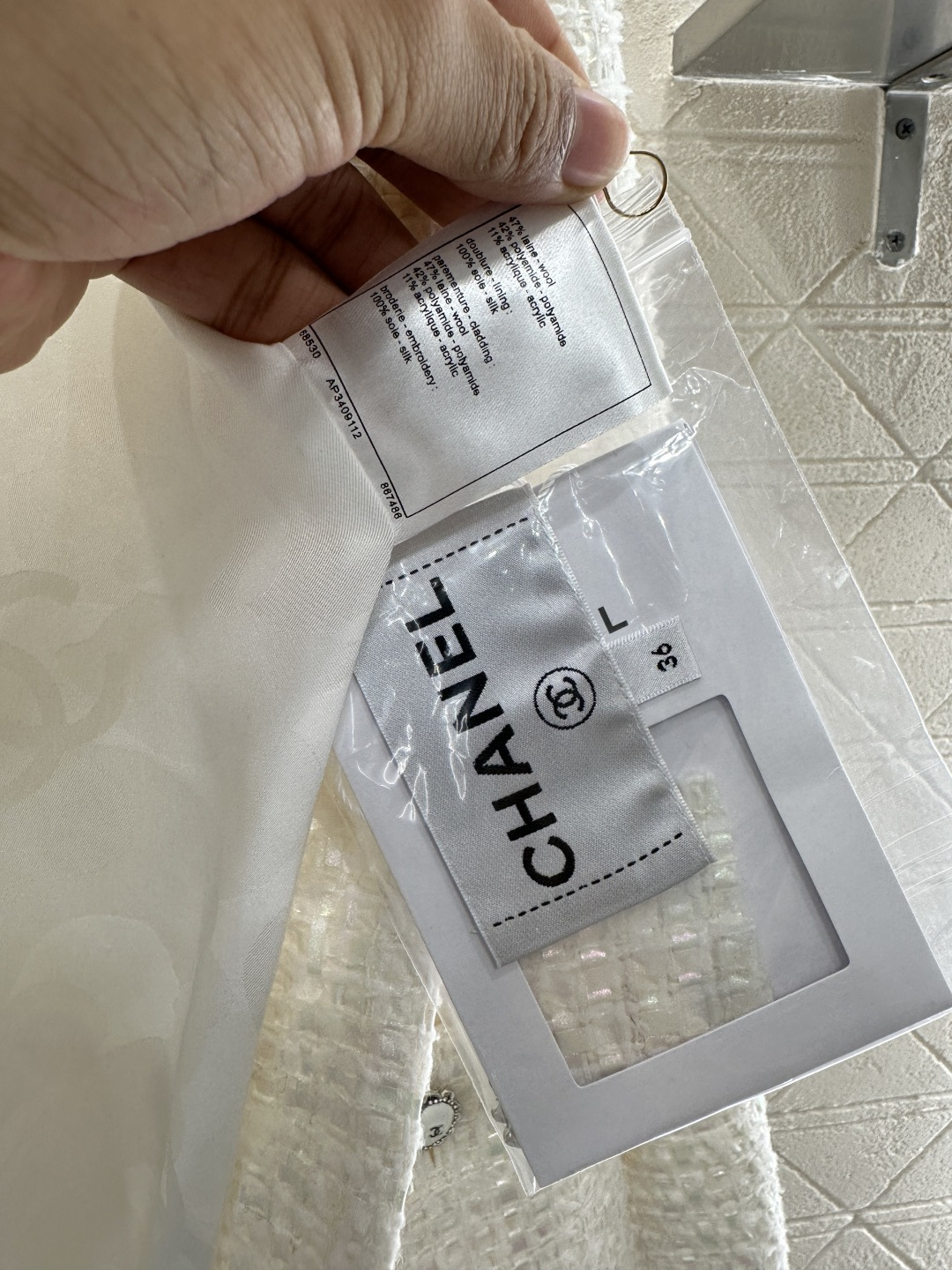 ♥Chane*♥2026新品上架 层叠花边洋装外套定制YB进口粗纺羊毛呢材质，质感高级，品相十足，翻领洋