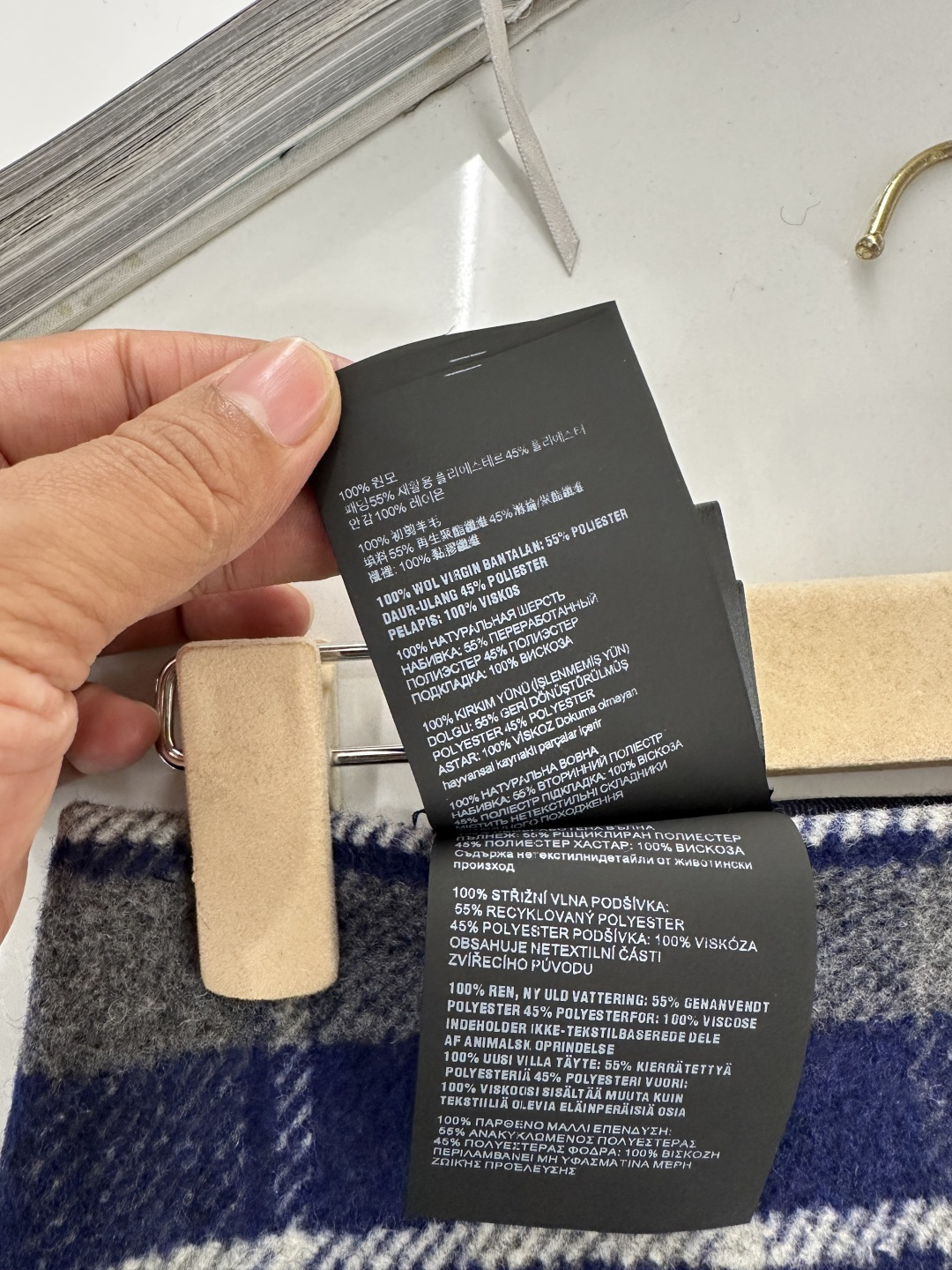 ♥Miumi*♥2026新品上架 格纹毛呢开衩短裙定制YB进口百分百初剪羊毛呢材质，肌理明显，挺括有型，