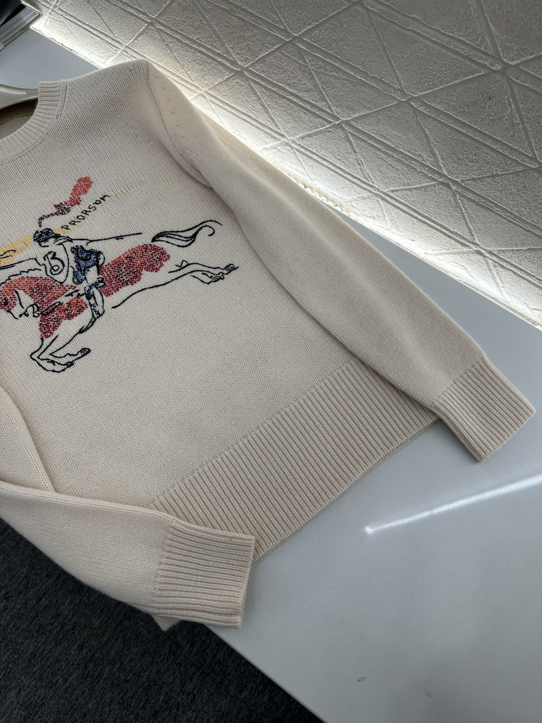 ♥BBR*♥202新品上架 贺岁刺绣战马针织毛衣新年贺岁系列#定制YB羊毛纱线织造，穿搭舒适，质感十足，