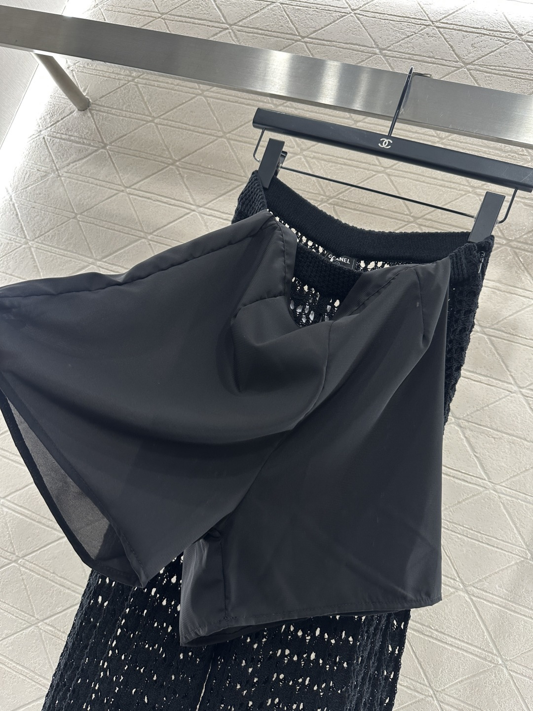 ♥Chane*♥2026新品上架 镂空针织阔腿长裤定制YB棉毛纱线织造，质感舒适，柔软弹力，高腰阔腿直筒