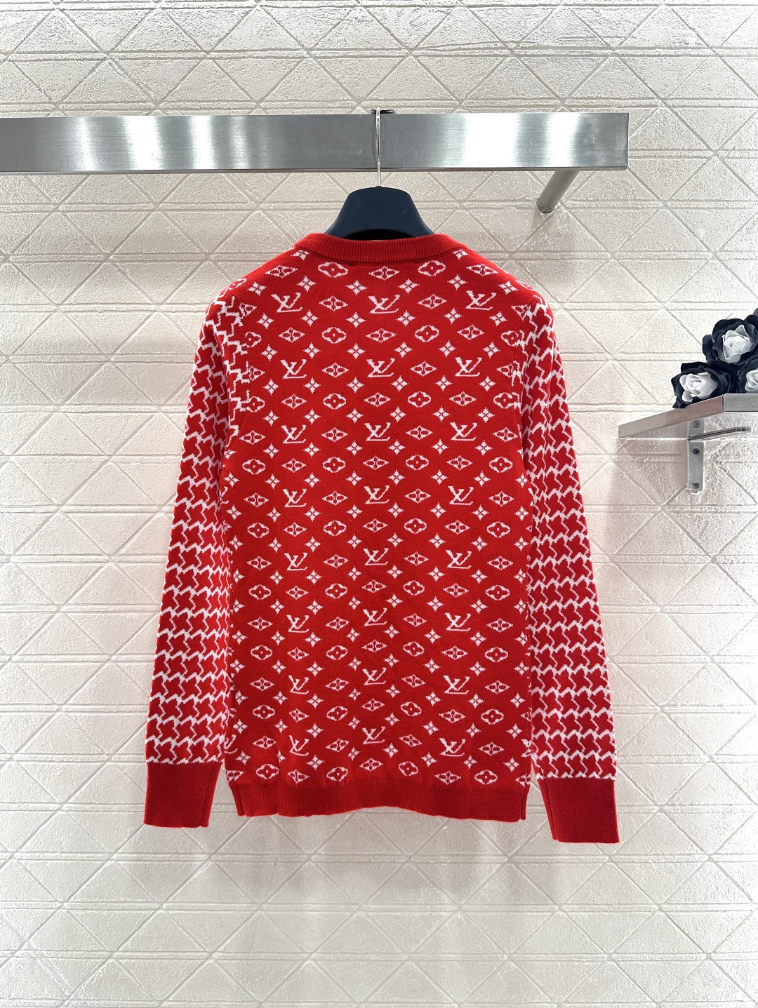 ♥Louis vuitto*♥2026新品上架 提花圆领长袖毛衣定制YB羊毛针织材质，质感高级，舒适柔软