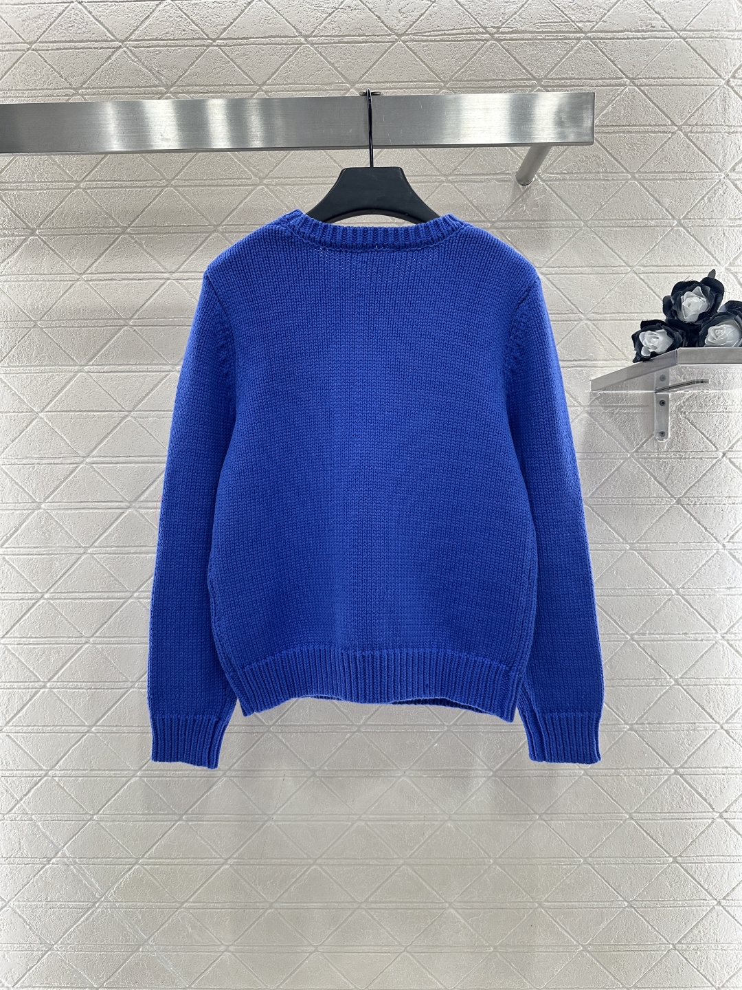 ♥Chane*♥2026新品上架 圆领超人徽标针织套头毛衣定制YB羊毛纱线织造，穿搭舒适，质感十足，圆领